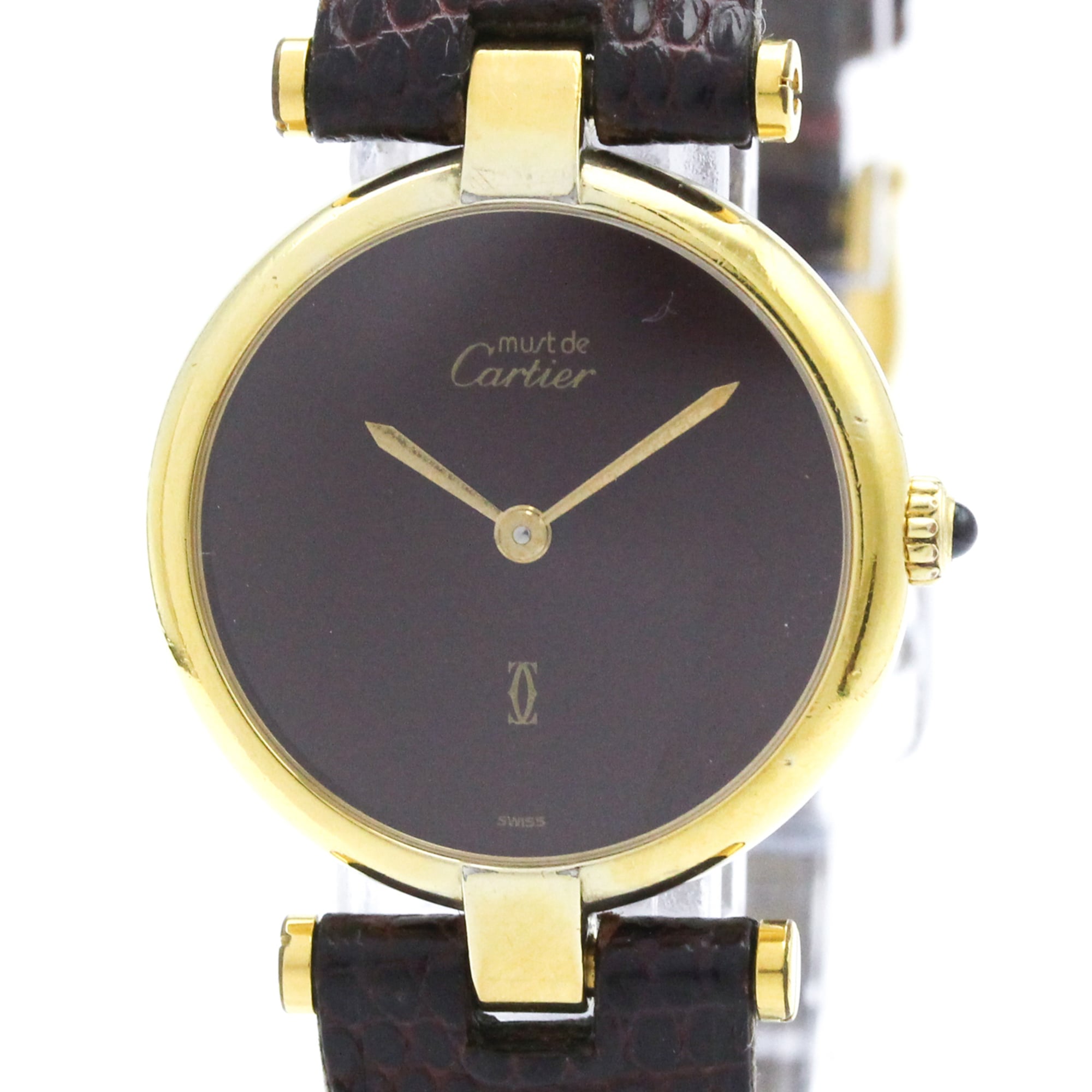 Cartier Must Quartz Gold Plated Women's Dress/Formal