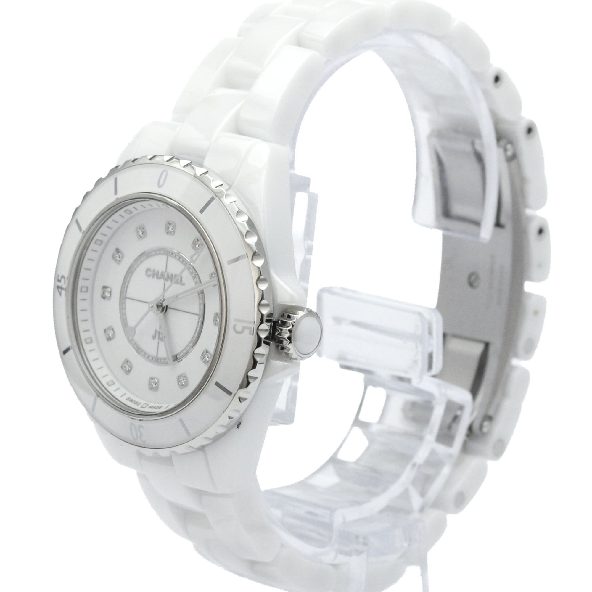 CHANEL J12 Diamond Ceramic Quartz Ladies H5703