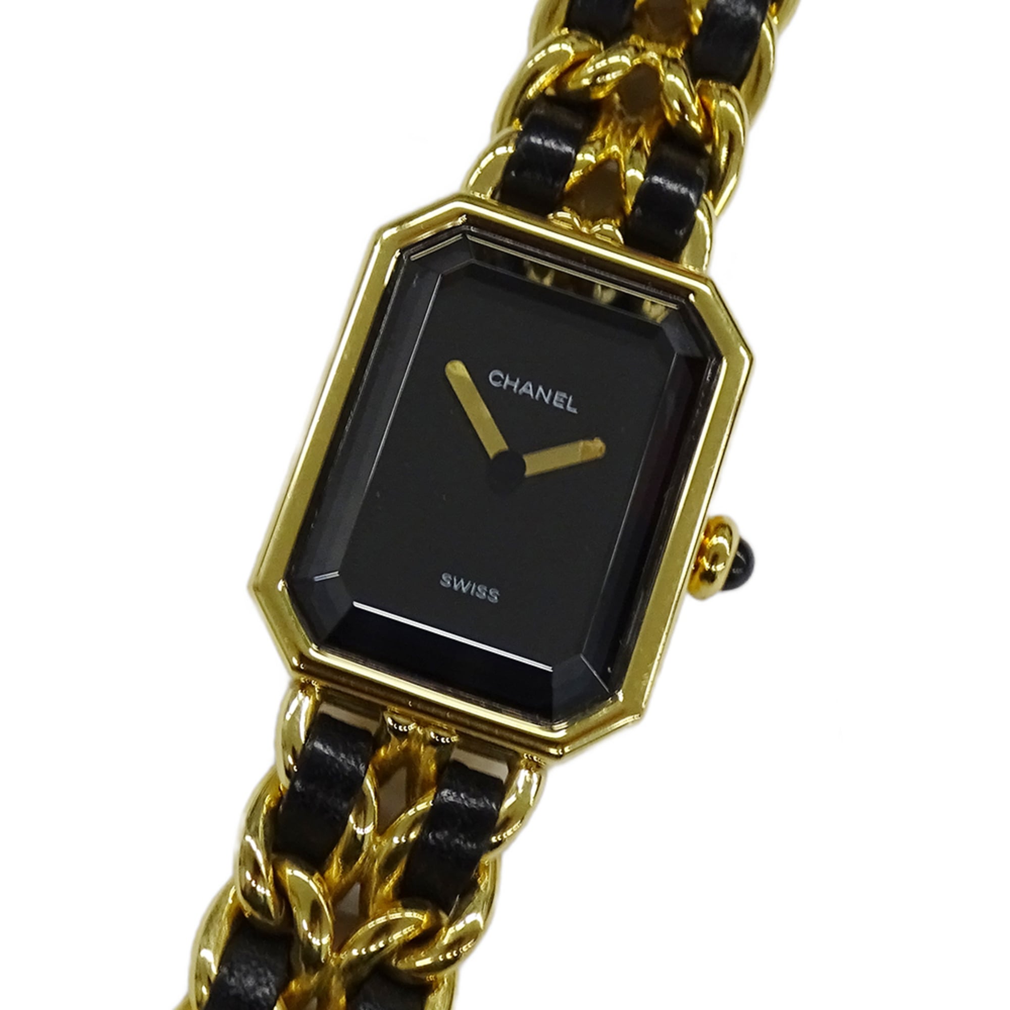 Chanel CHANEL Women's Watch Brand Premiere Quartz QZ GP Leather M Size