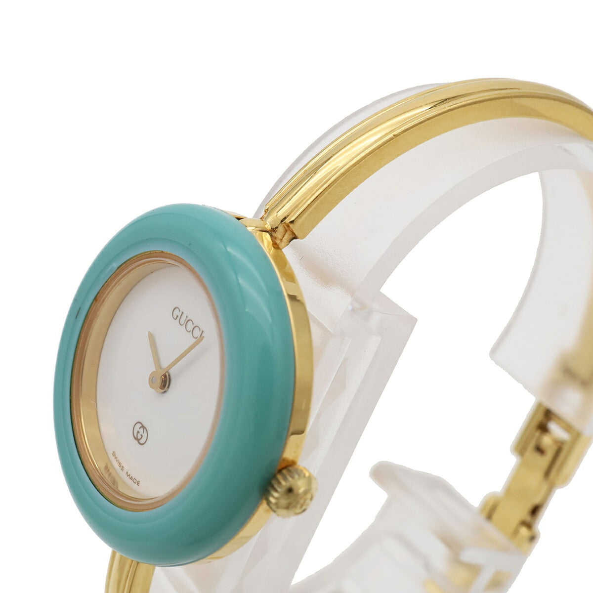 Gucci Change Bezel 1100-L horloge met witte wijzerplaat, 26 mm