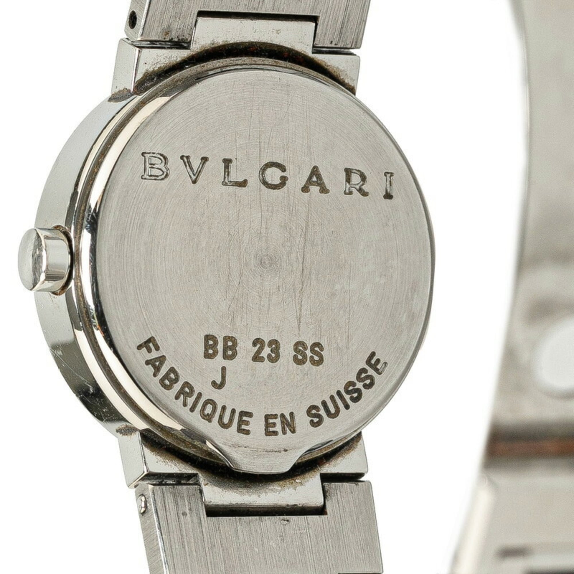 Montre BVLGARI BB23SS Quartz cadran Noir acier inoxydable, pour femme