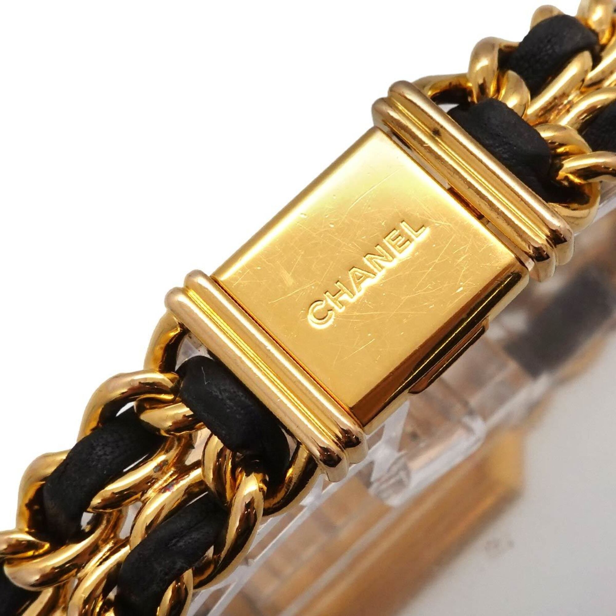 Chanel Premiere H0001 dameshorloge, maat M, zwart en goud, quartz uurwerk.