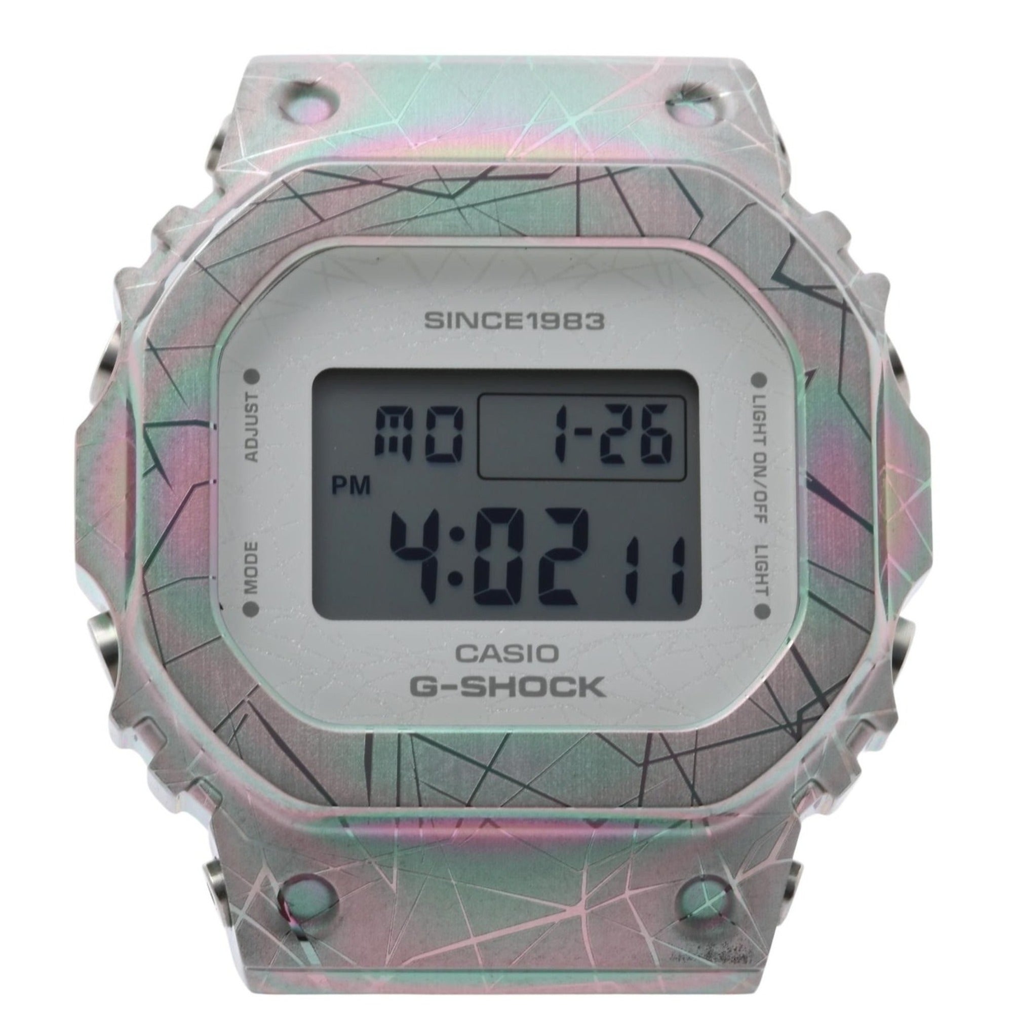 CASIO GSHOCK 40th Anniversary Adventurer's Stone Series Digital Women's Watch GMS5640GEM7JR Clear Resin Stainless Steel