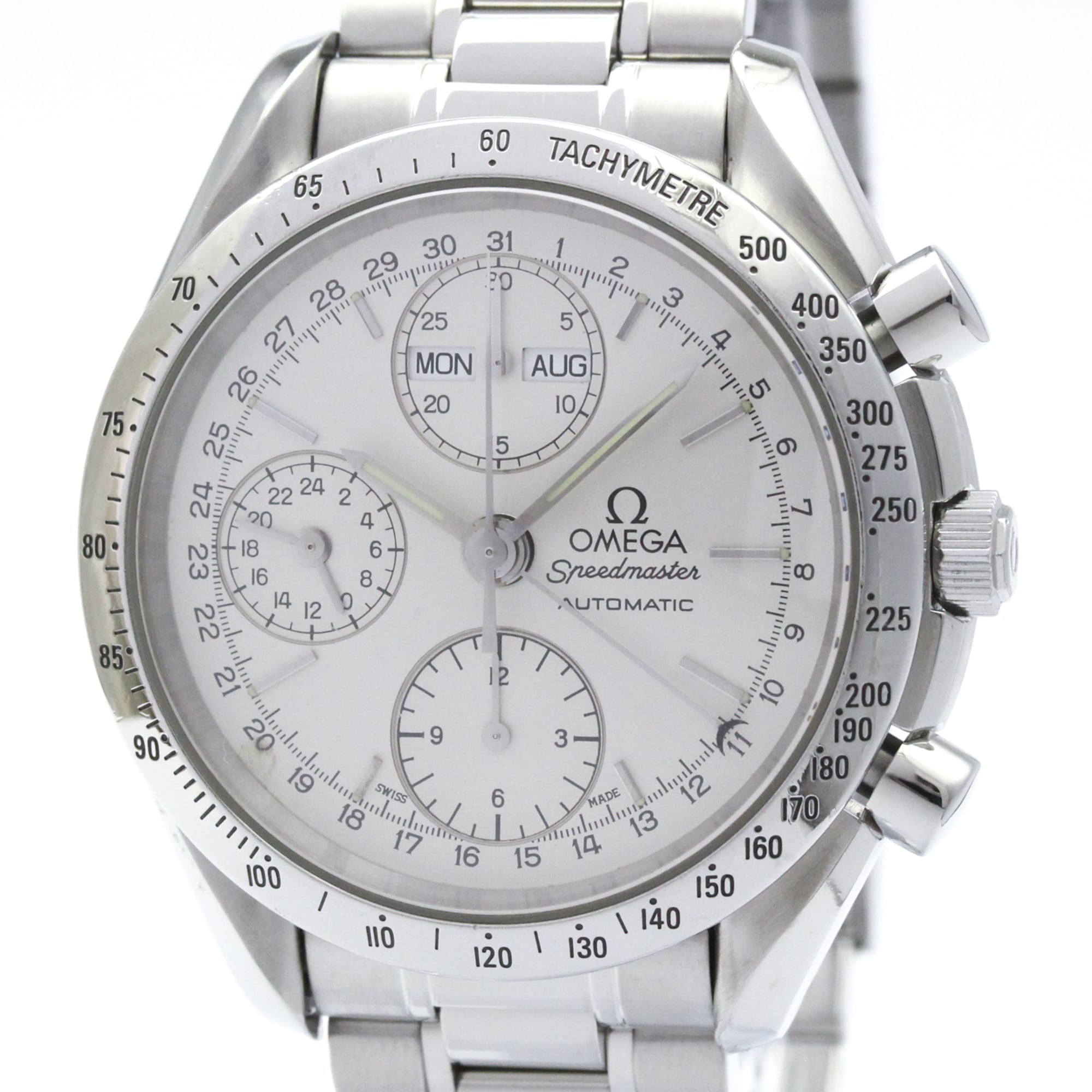 Omega Speedmaster 3521.3 Silver Dial 39mm Watch