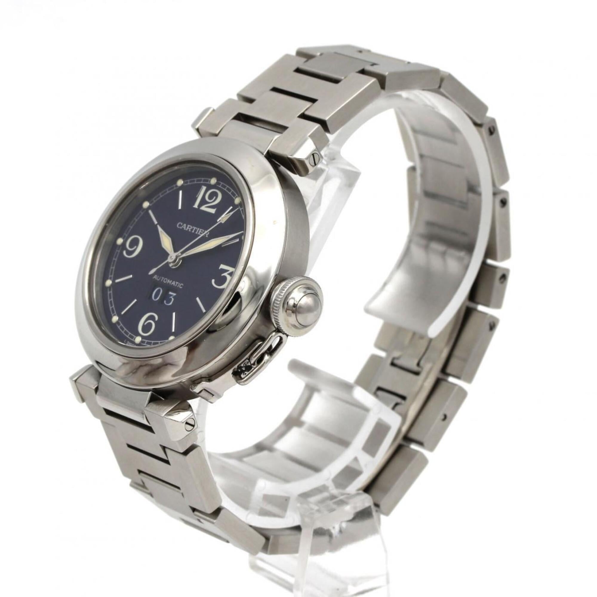 Cartier Pasha W31047M7 Blue Dial 35mm Watch