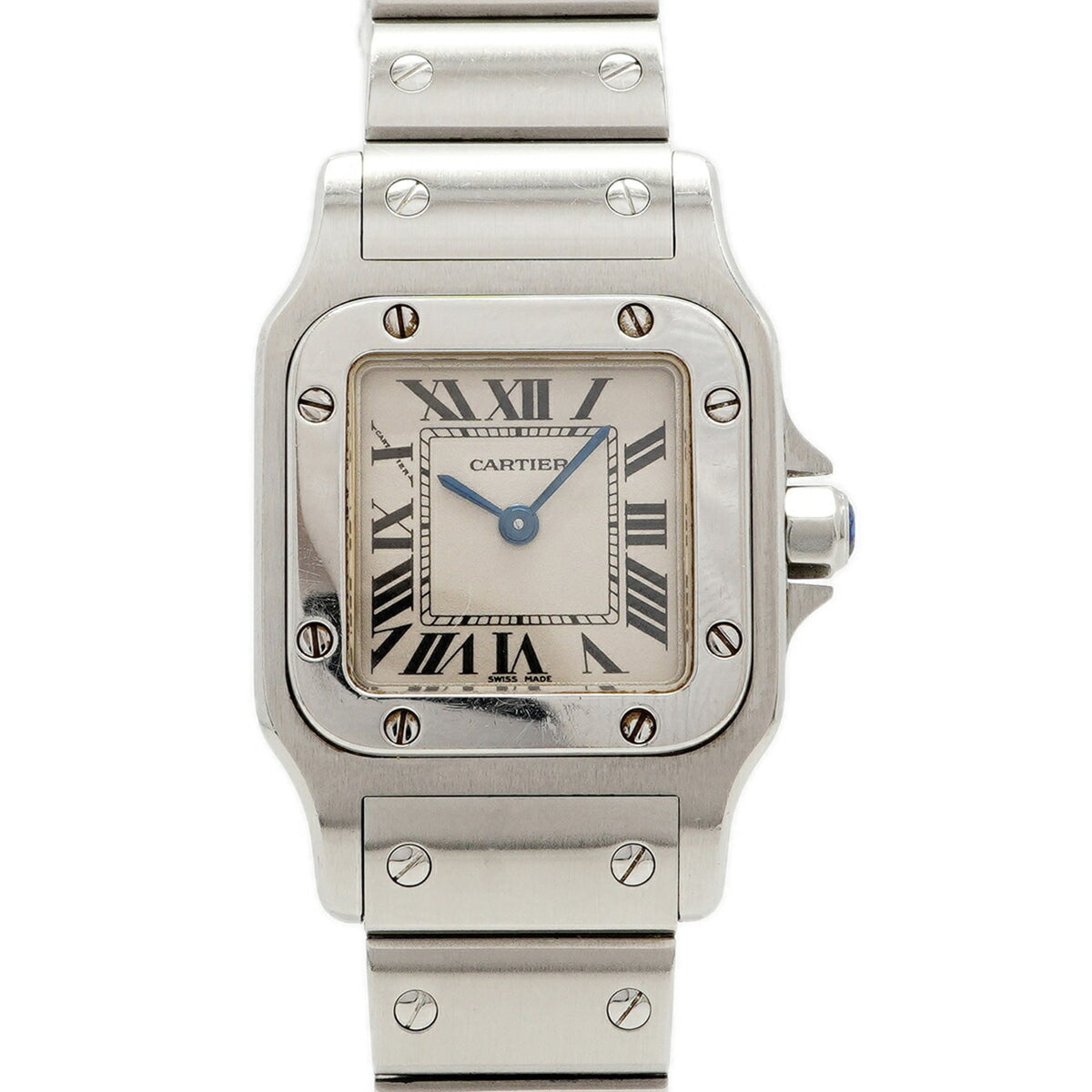 Cartier Santos Galbe SM Ivory Dial Watch Cartier Santos Galbee SM W20012C4 Ivory Dial Women main image 3