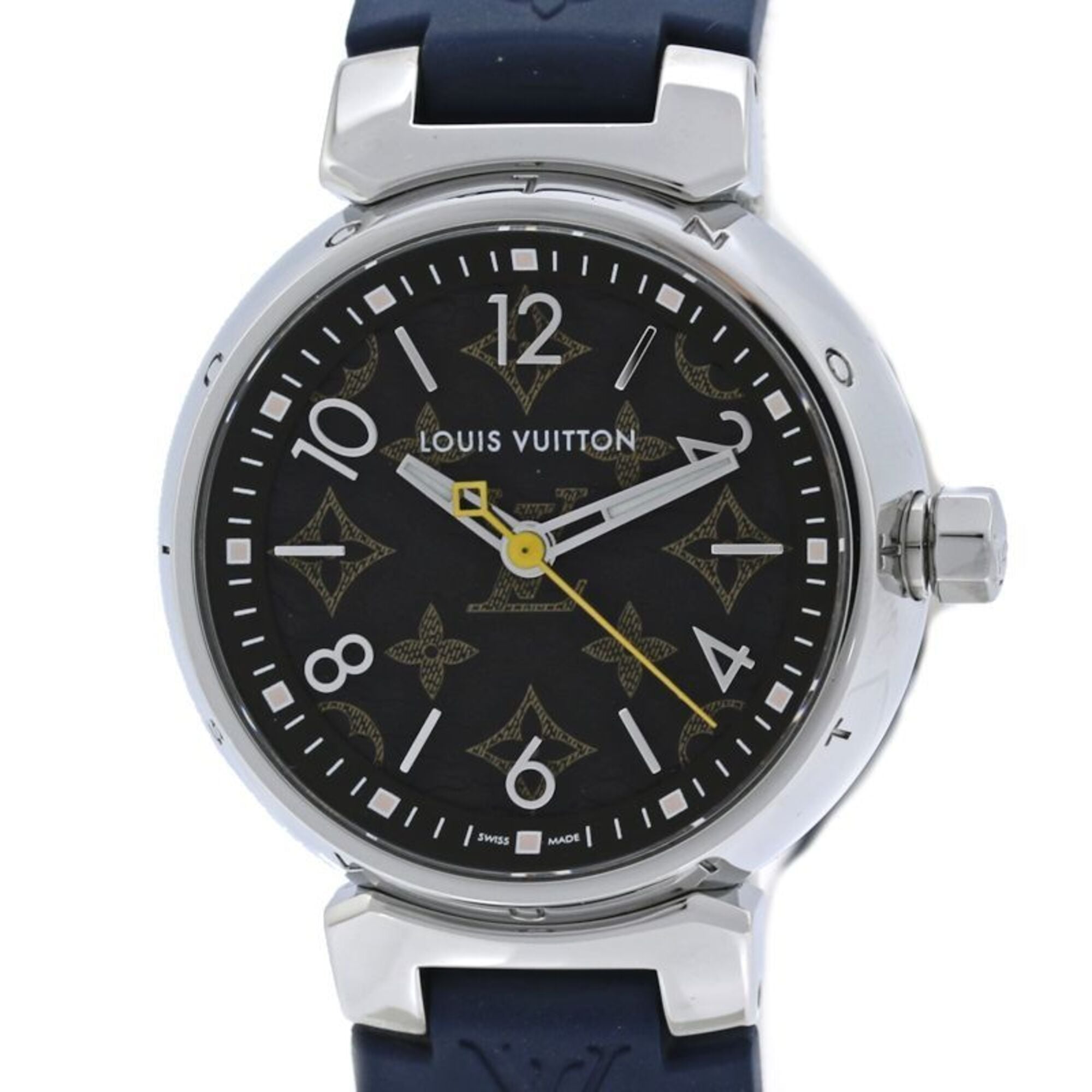Louis Vuitton Tambour QA070Z Black Dial 27mm Watch