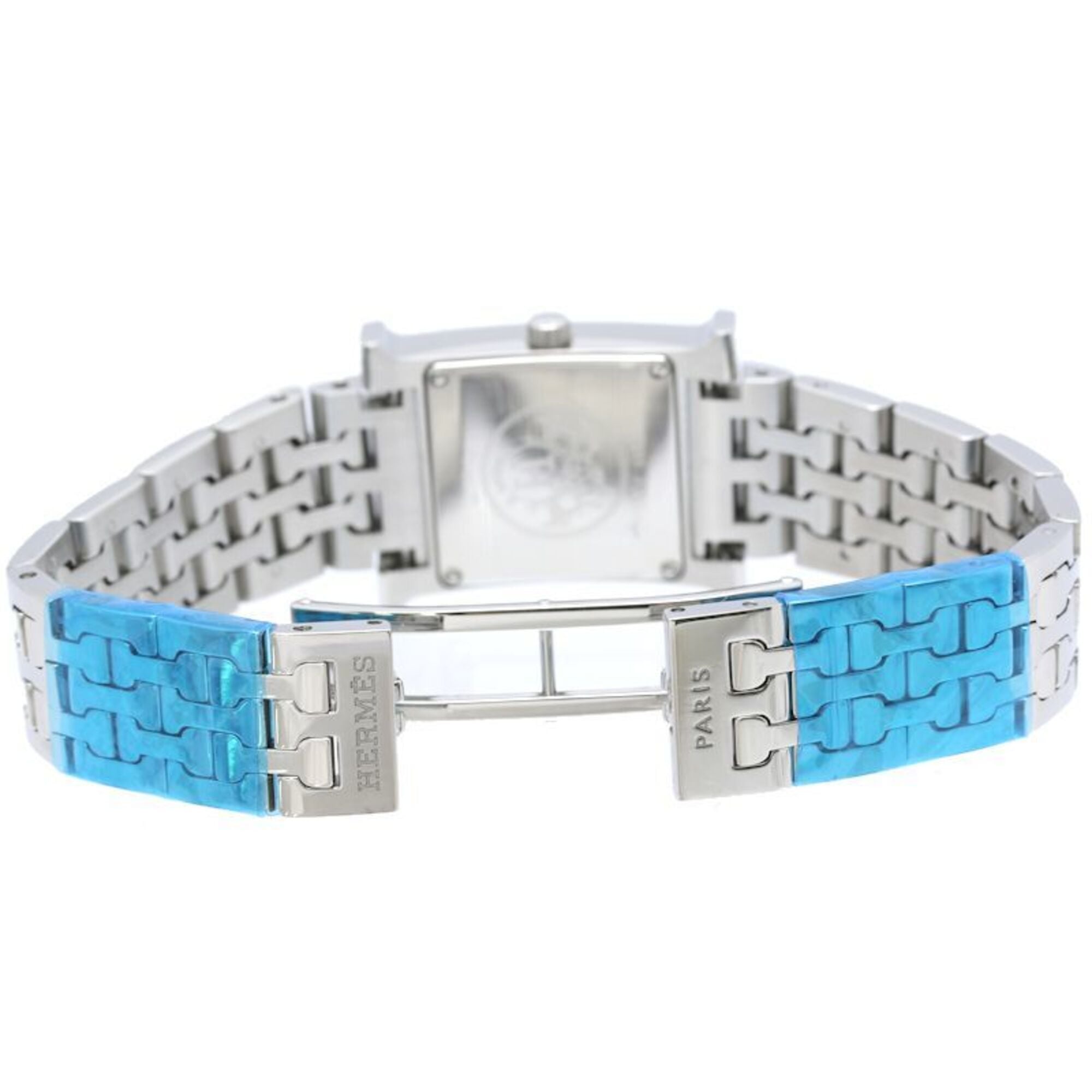 HERMES H- with diamond bezel HH1.230.271 4804 wo stainless steel 40558