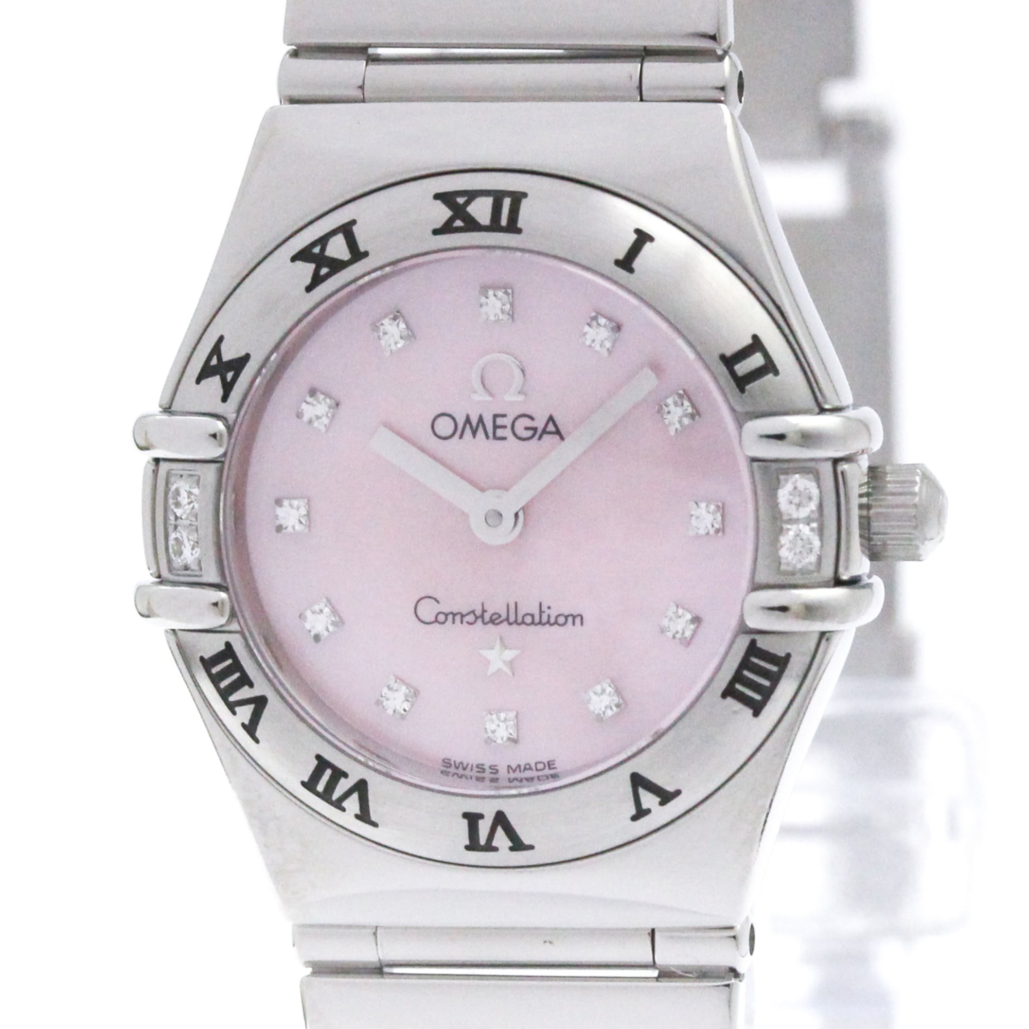 Omega Constellation 1566.66 Pink Dial 22mm Watch