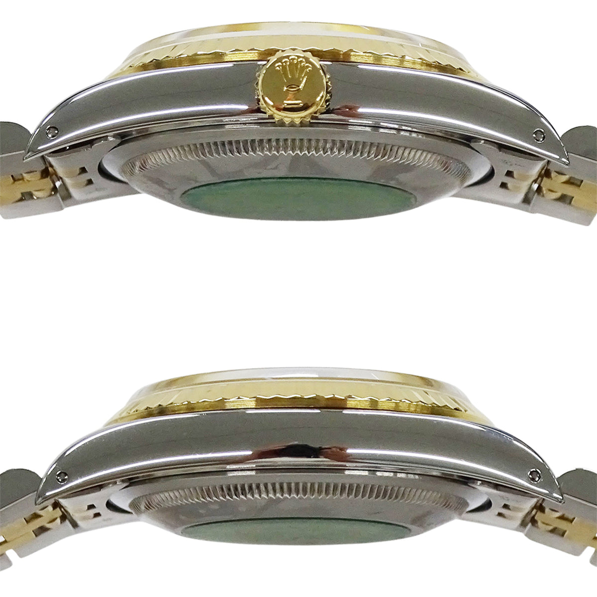 Montre Rolex Datejust 16233, cadran doré, 35 mm