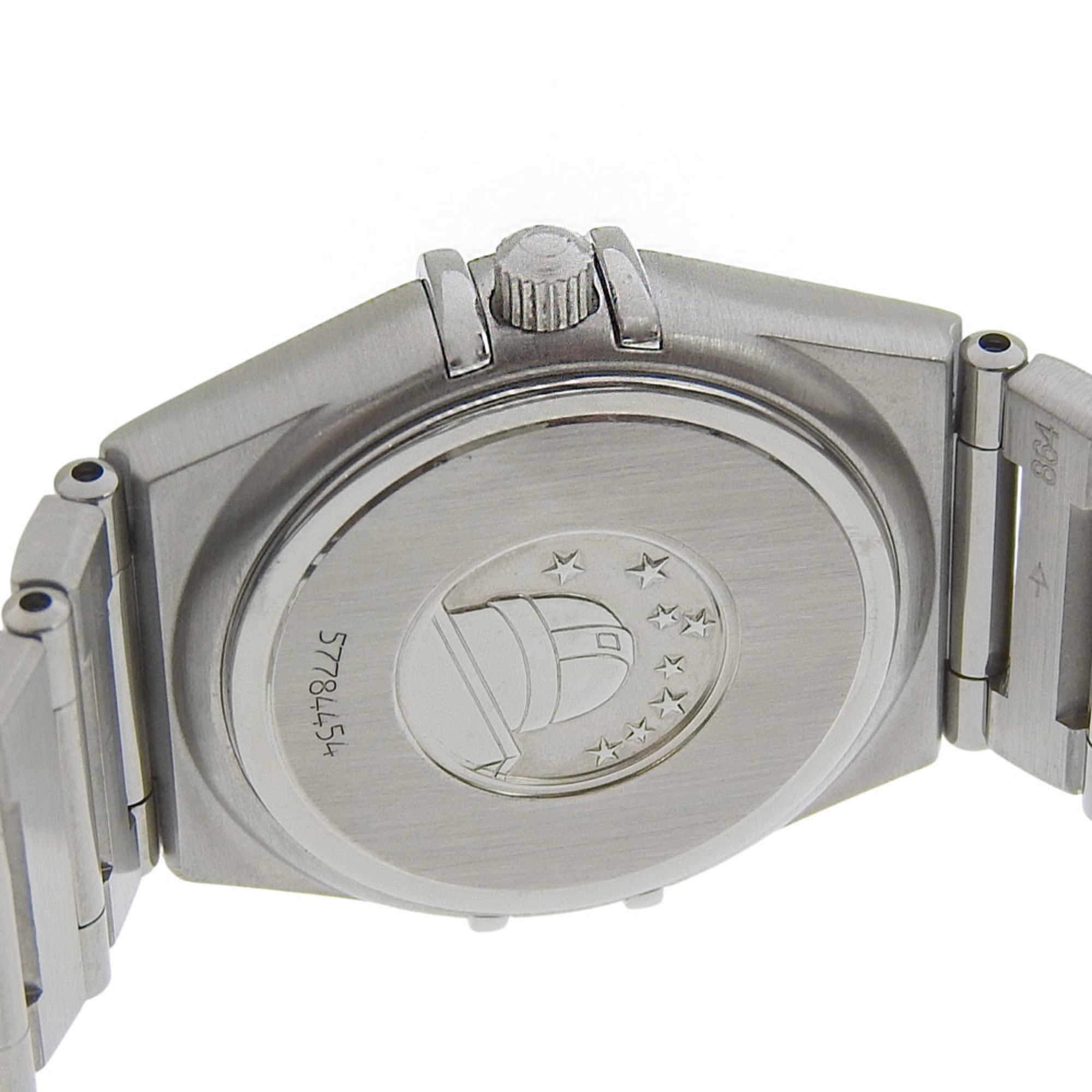 Omega Constellation Mini-horloge 1562.30, roestvrij staal, 1998, quartz, analoge wijzerplaat, witte wijzerplaat, dameshorloge.