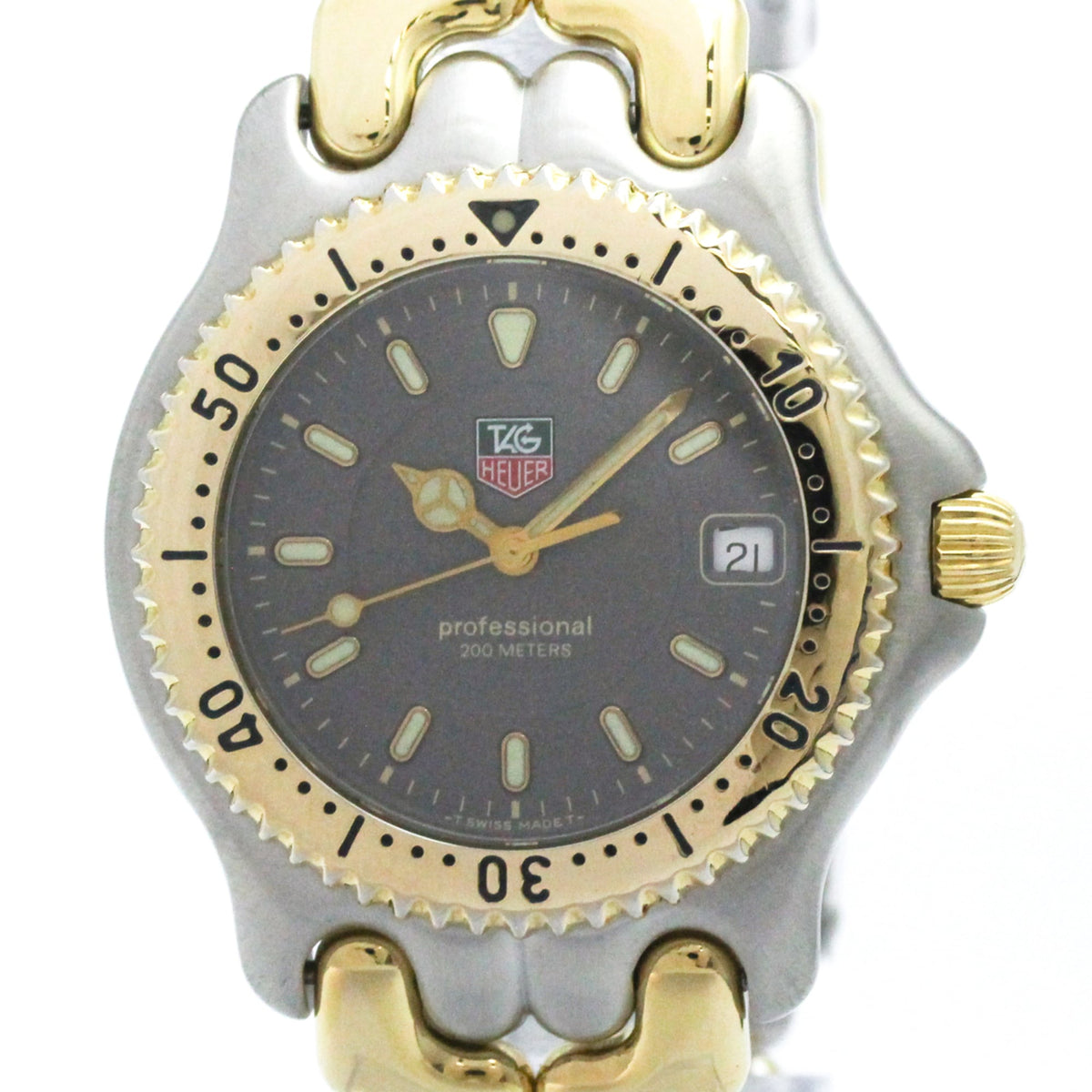 TAG Heuer Sel WG1120 horloge met grijze wijzerplaat, 38 mm