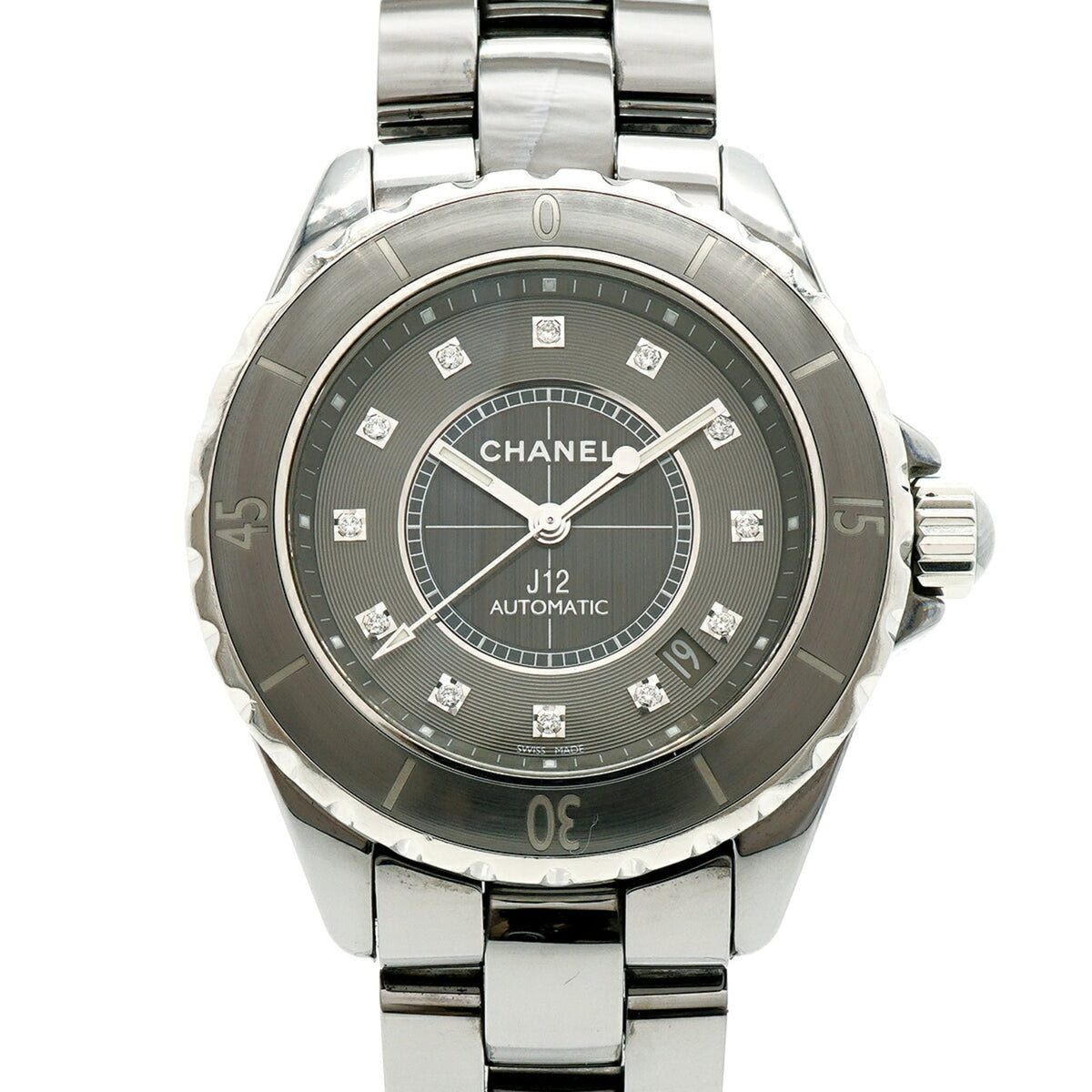 Chanel J12 Chromatic 12-Diamond H3242 Gray Dial 39mm Watch