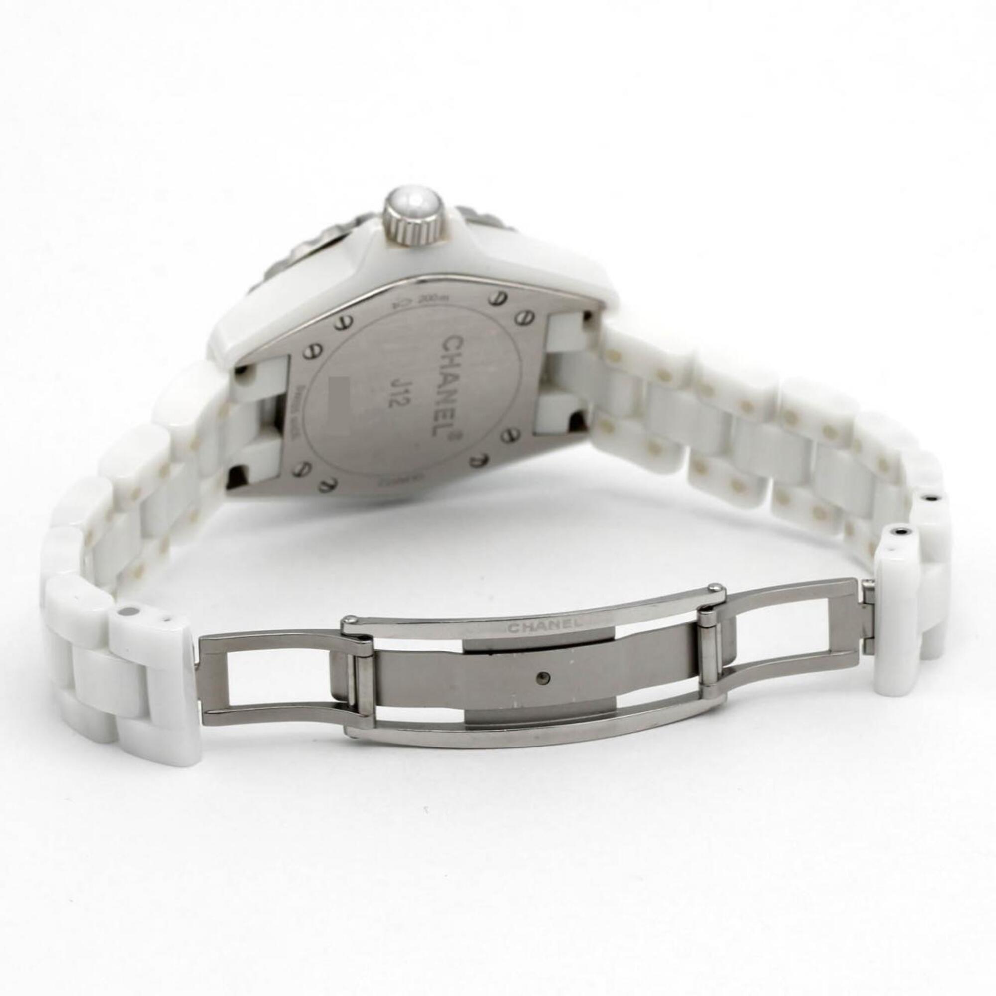 Chanel J12 33 mm Keramik H0968 Weiß Zifferblatt 33 mm Uhr