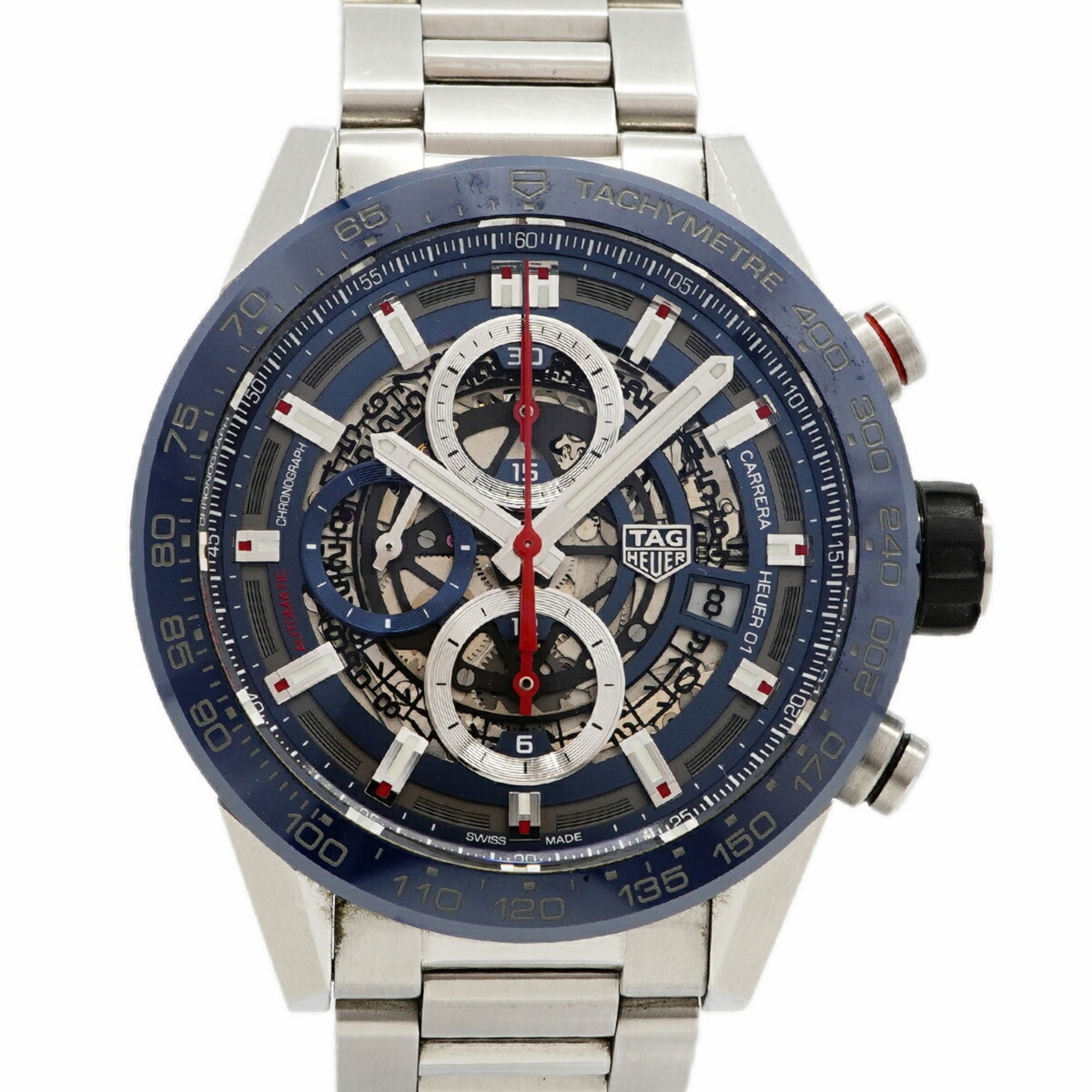 TAG Heuer Carrera Calibre 01 CAR201T Skeleton Dial Men's Watch