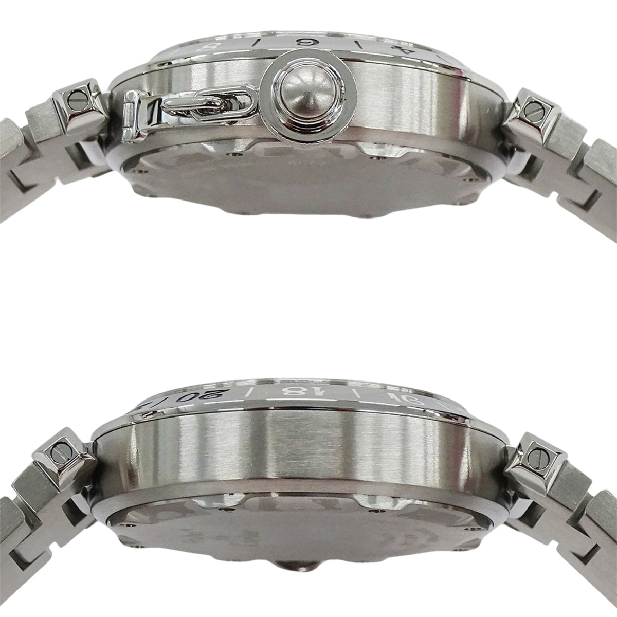 Cartier Pasha C Meridian GMT Date W31049M7 Black Dial 35mm Watch
