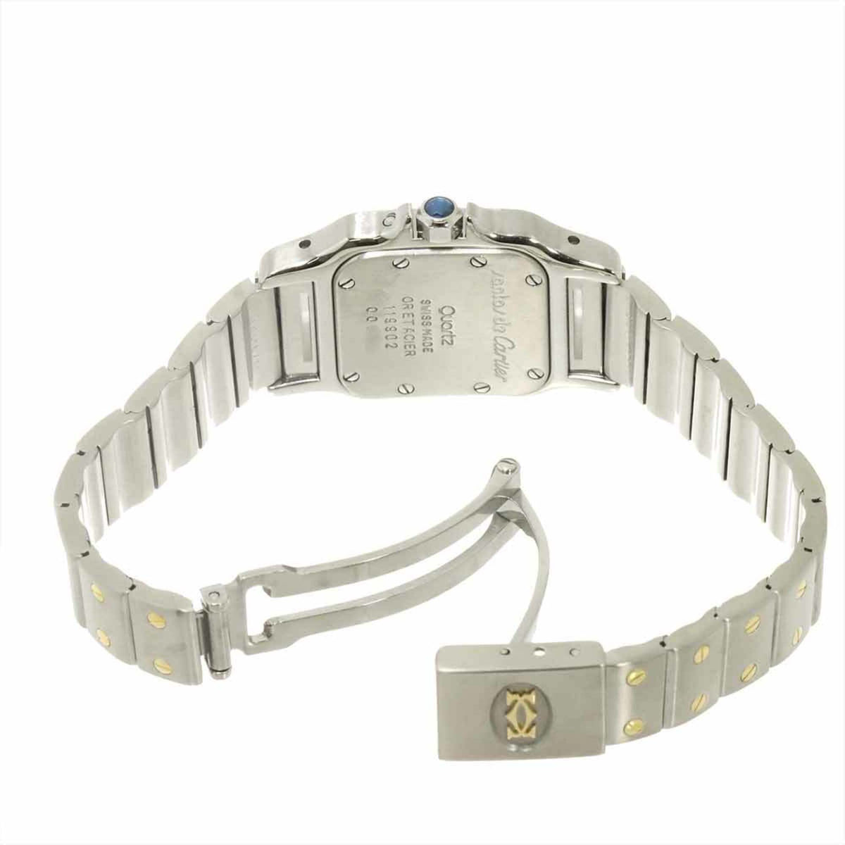 Cartier Santos Galbee SM Moon Phase W20008C4 Ivory Dial 24mm Watch