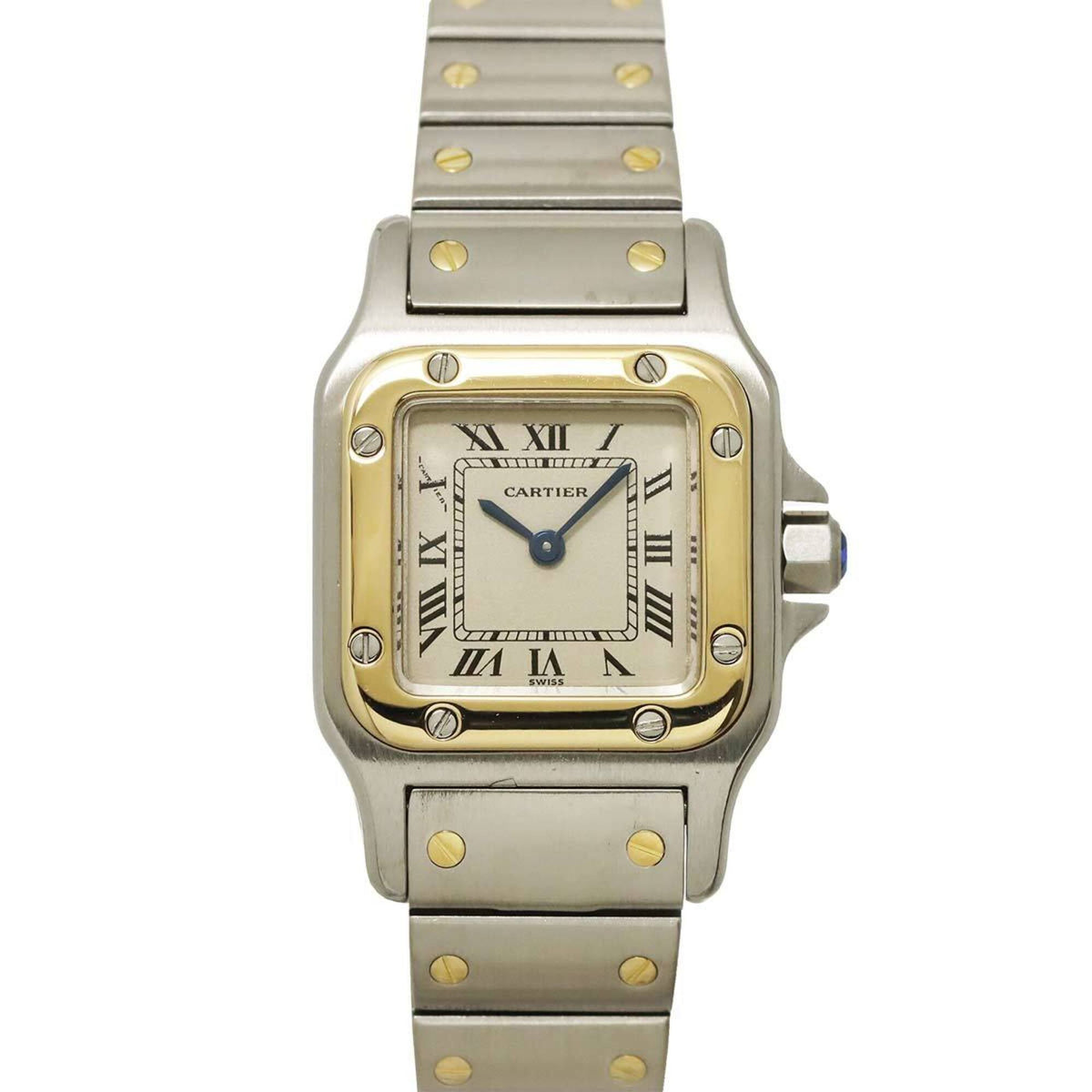 Cartier Santos Galbee SM W20012C4 Ivory Dial 24mm Watch