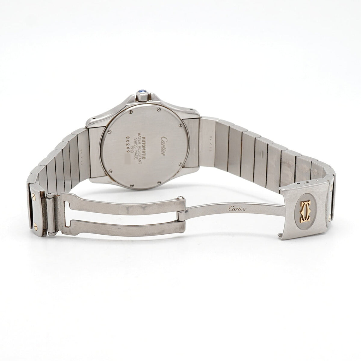 Montre Cartier Santos Ronde LM 1910 Ivoire, cadran de 33 mm