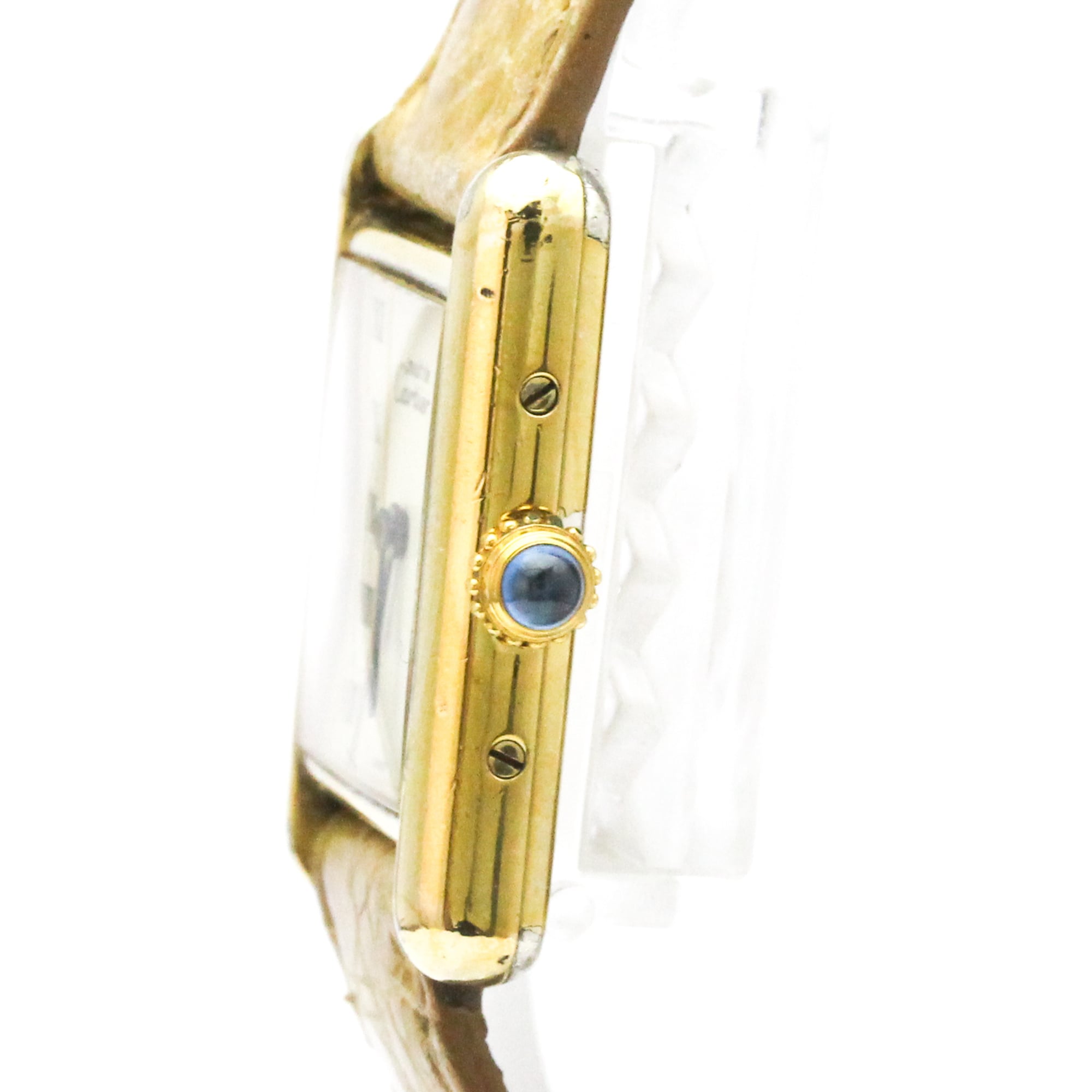CARTIER Must Tank Vermeil verguld quartz dameshorloge 5057001
