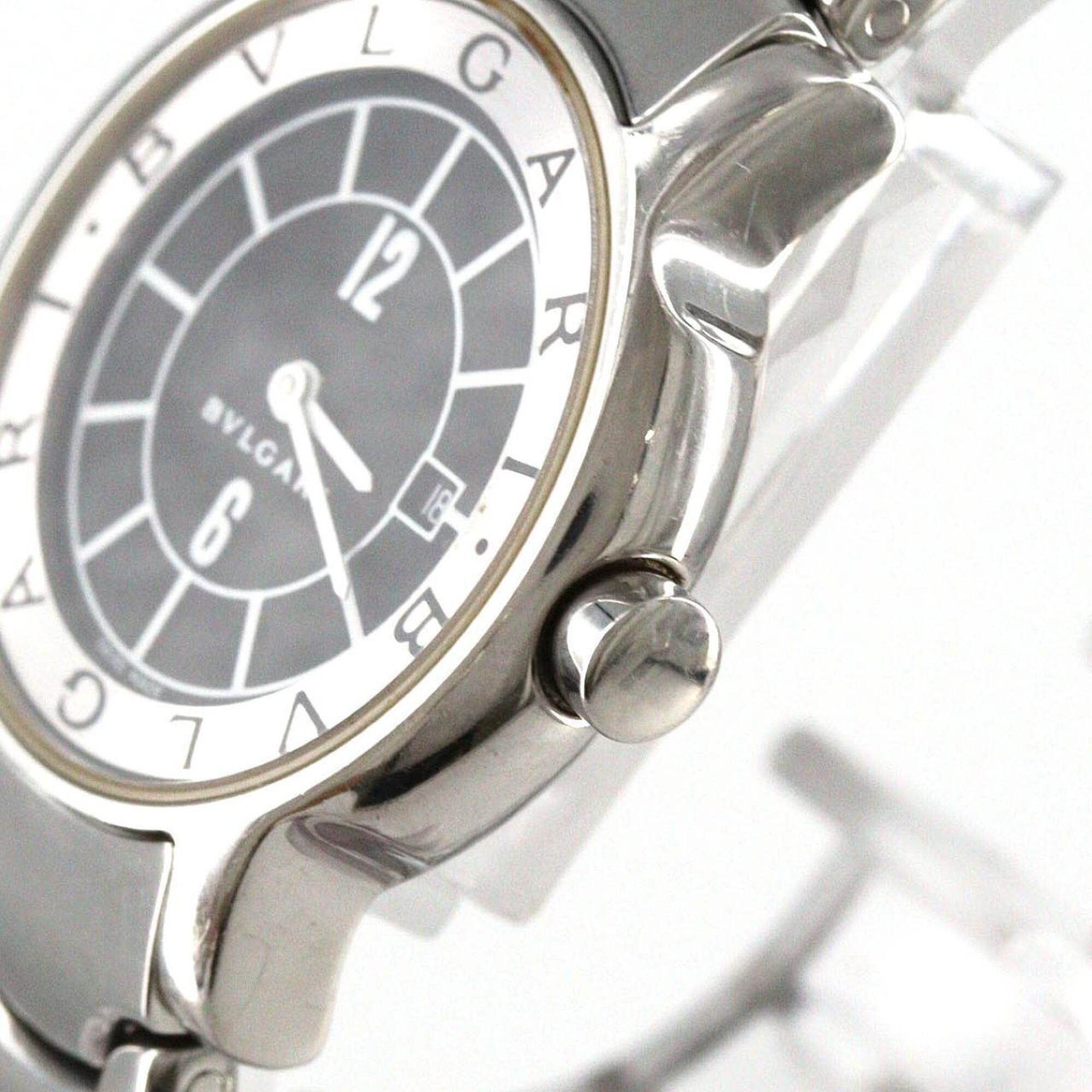 Bulgari Solotempo ST29S ST29BSSD Stainless Steel Quartz