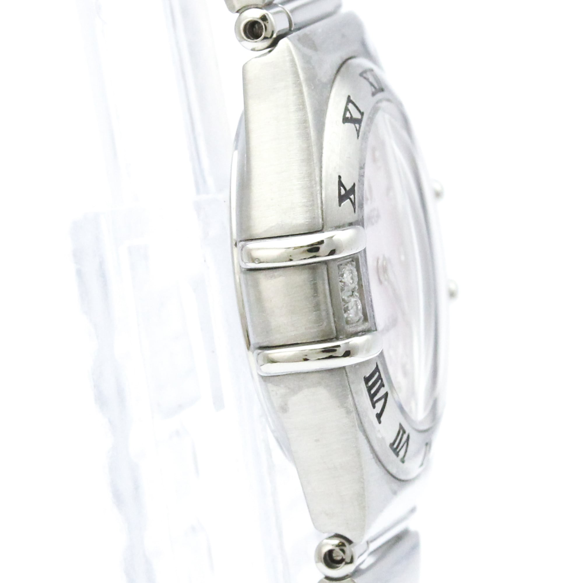 OMEGA Constellation Diamond MOP Dial Ladies Quartz Steel Watch 1567.66 Polished