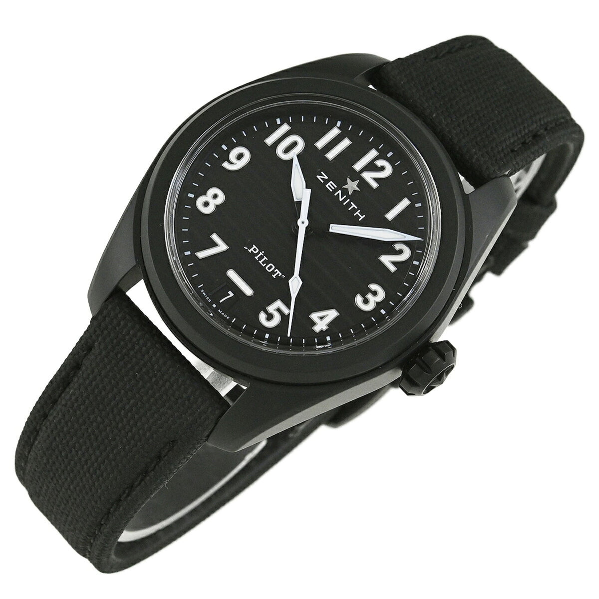 Zenith Pilot 49.4000.3620/21.I001 Schwarz Zifferblatt 40mm Uhr