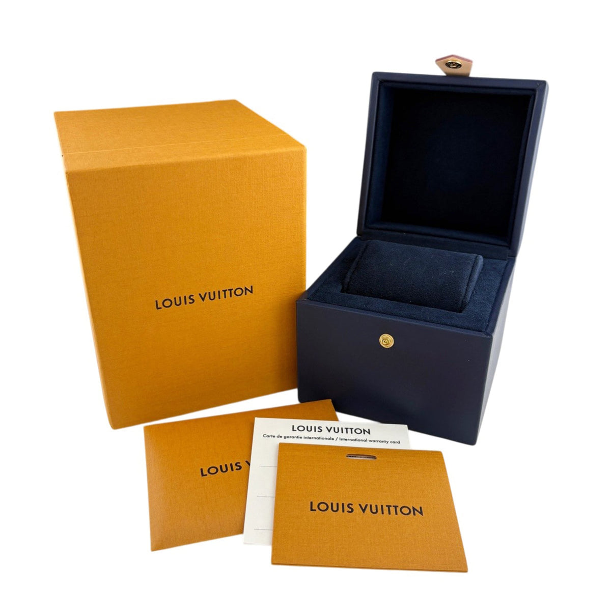 Louis Vuitton Tambour GM Damier Graphite QA094Z, graues Zifferblatt, 44 mm Uhr