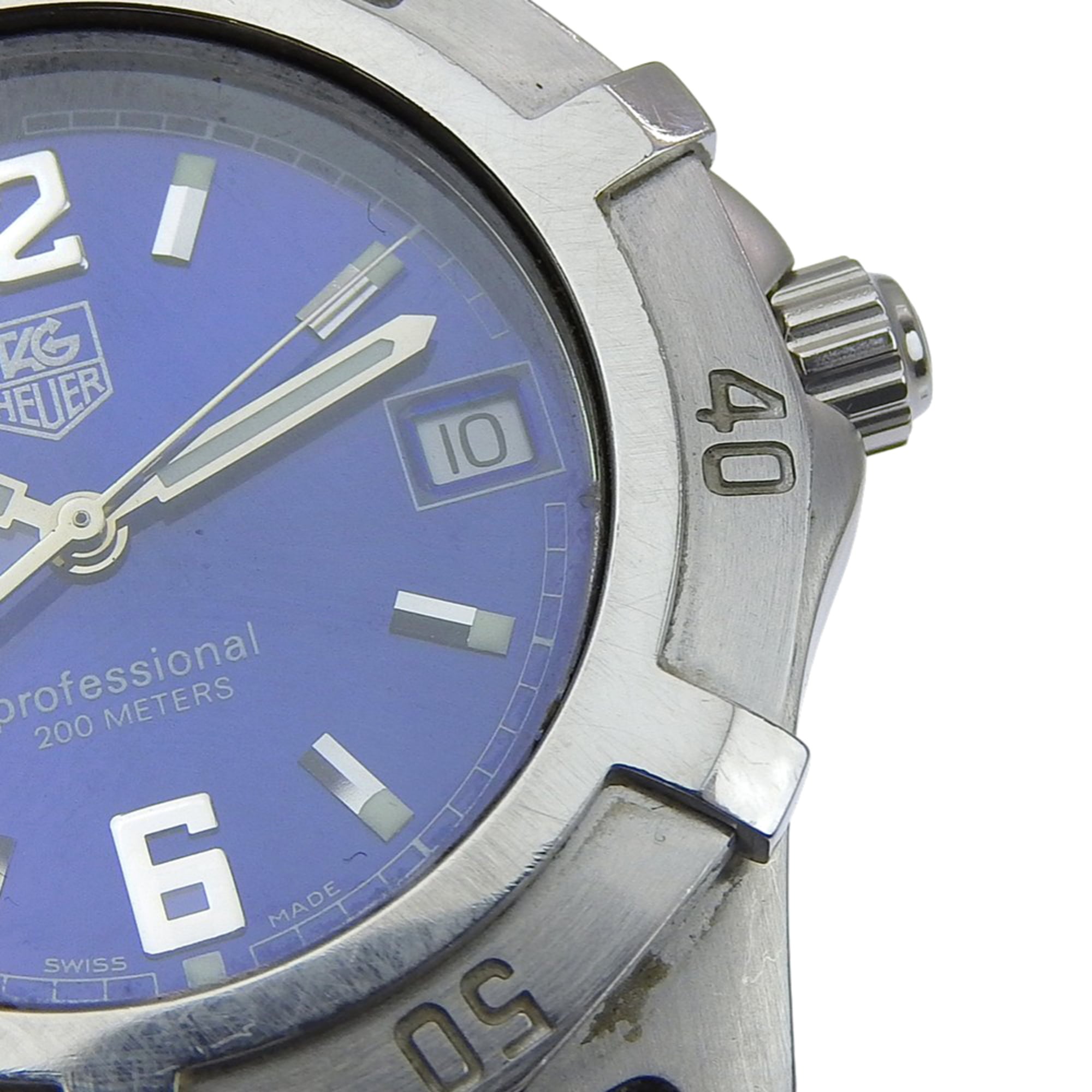 TAG Heuer 2000 Exclusive Herrenuhr WN1112 aus EdelstahlQuarz analog, blaues Zifferblatt