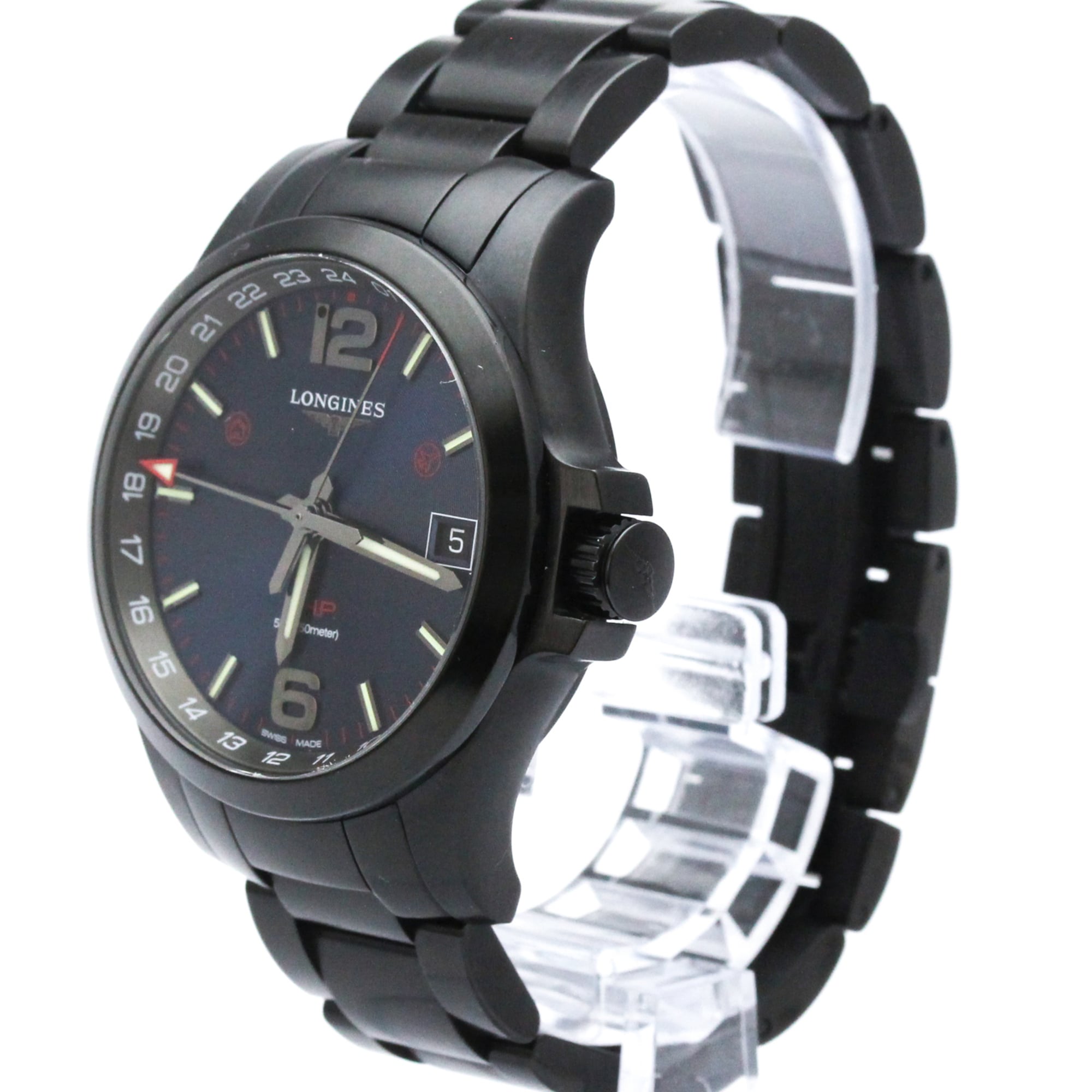 Longines Conquest L3.718.2 Black Dial Stainless steel 39mm Watch