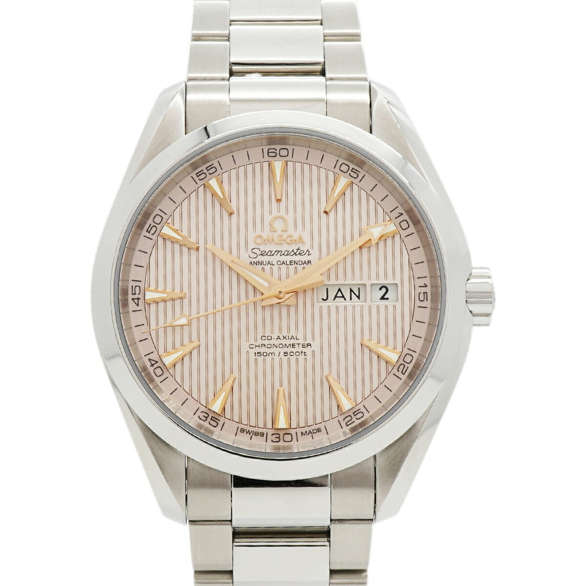 Omega Aqua Terra Annual Calendar 231.10.43.22.02.003 Silver Dial 43mm Watch