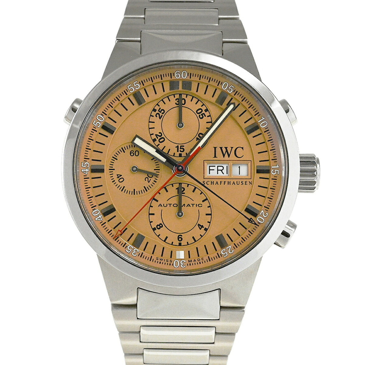 IWC GST Chrono Rattrapante IW371513 Lachs Rosa Zifferblatt 43 mm Uhr