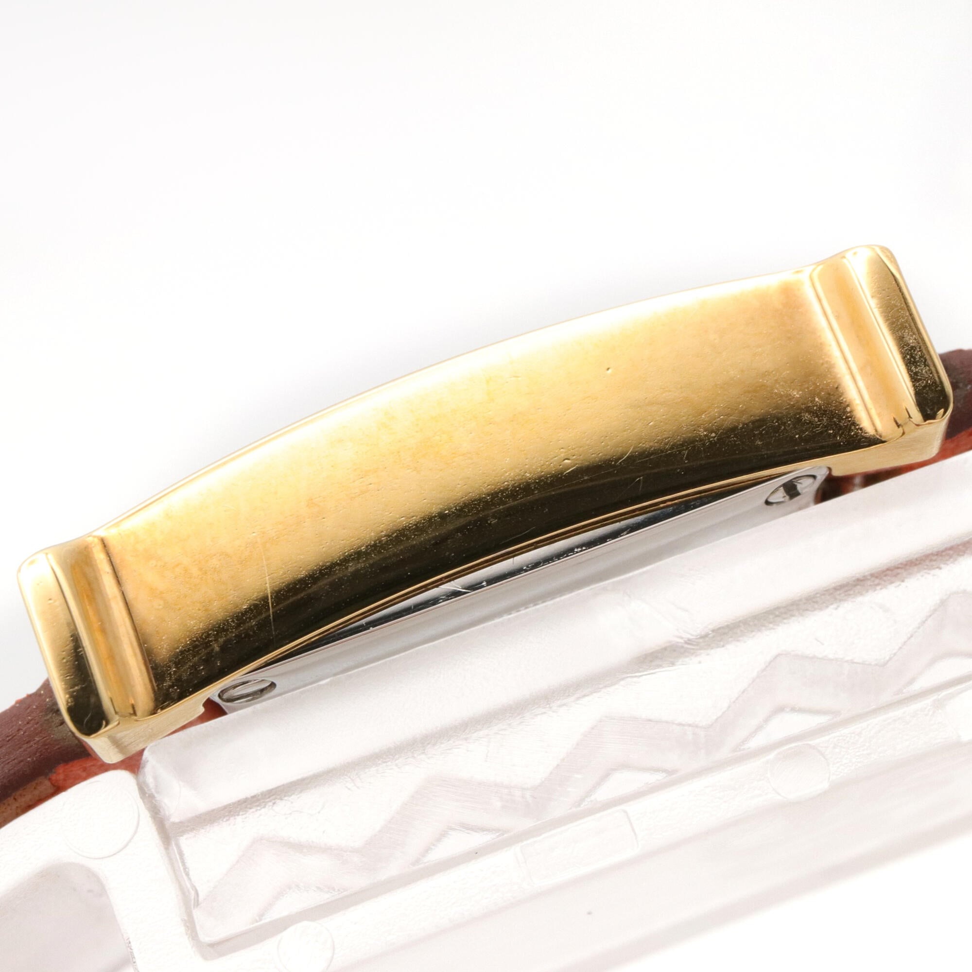 Hermes H-Watch HH1.101 White Dial Gold plated 17mm Watch