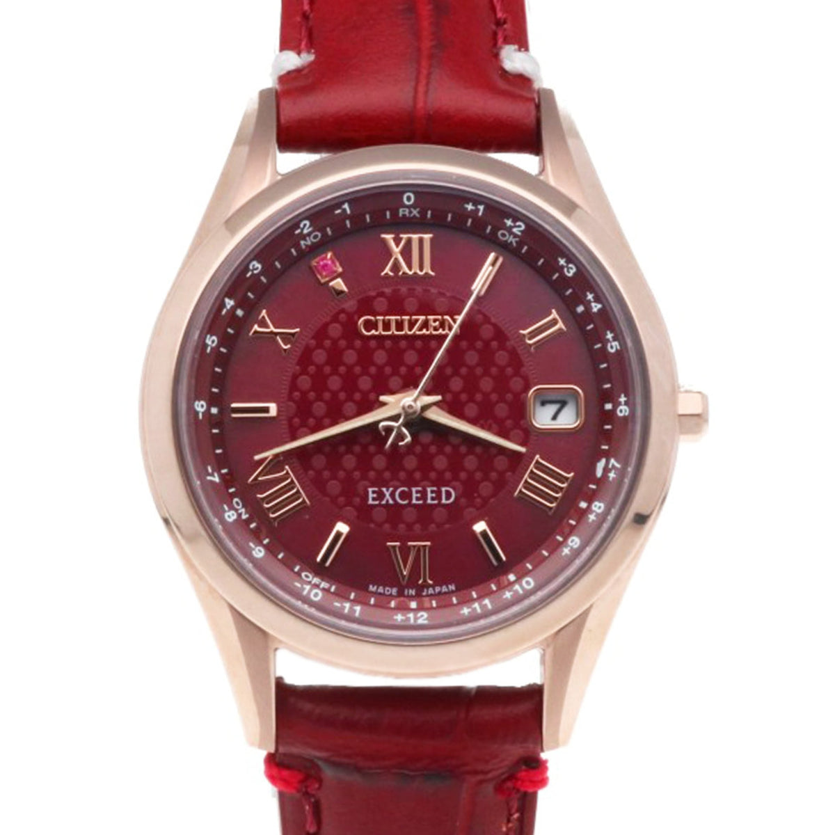 Citizen Exceed ES9378 Red color Dial 26mm Watch