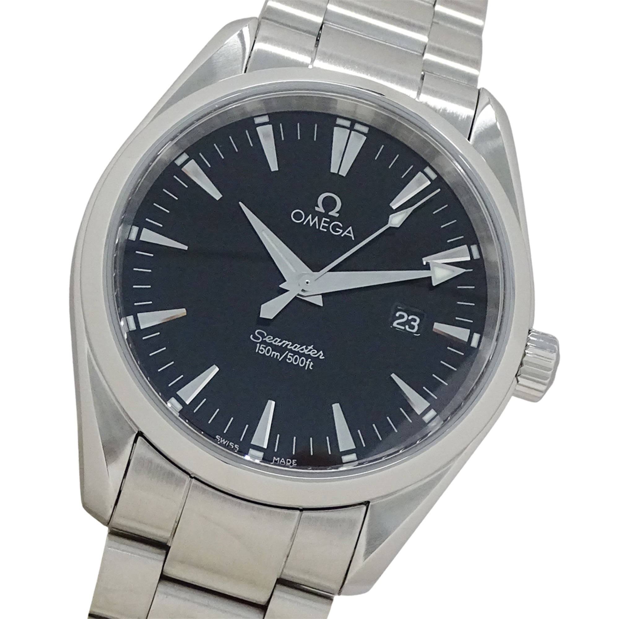 Omega Seamaster Aqua Terra 2517.50 Brand Name Date Quartz Stainless Steel (SS) Silver Black