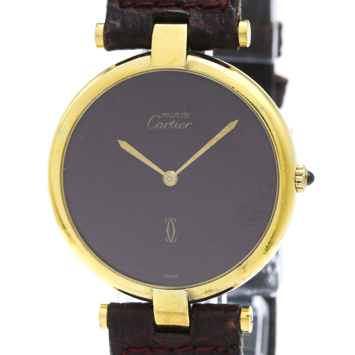 Cartier Must 590003 Bordeaux Zifferblatt 30 mm Uhr