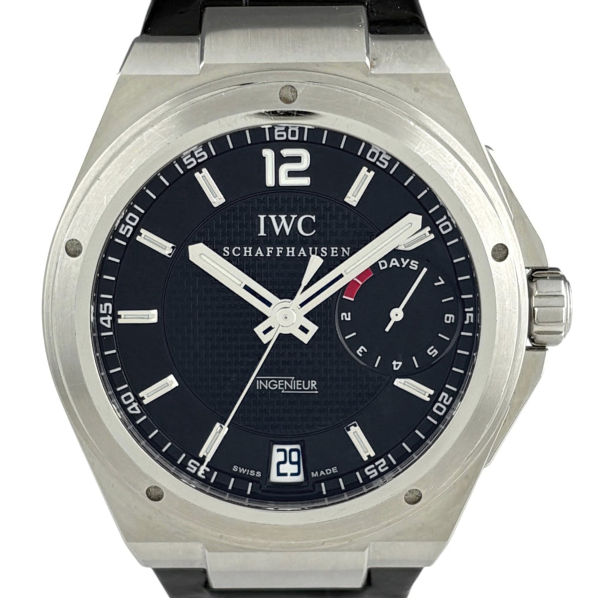 IWC Big Ingenieur IW500501 horloge met zwarte wijzerplaat, 45 mm