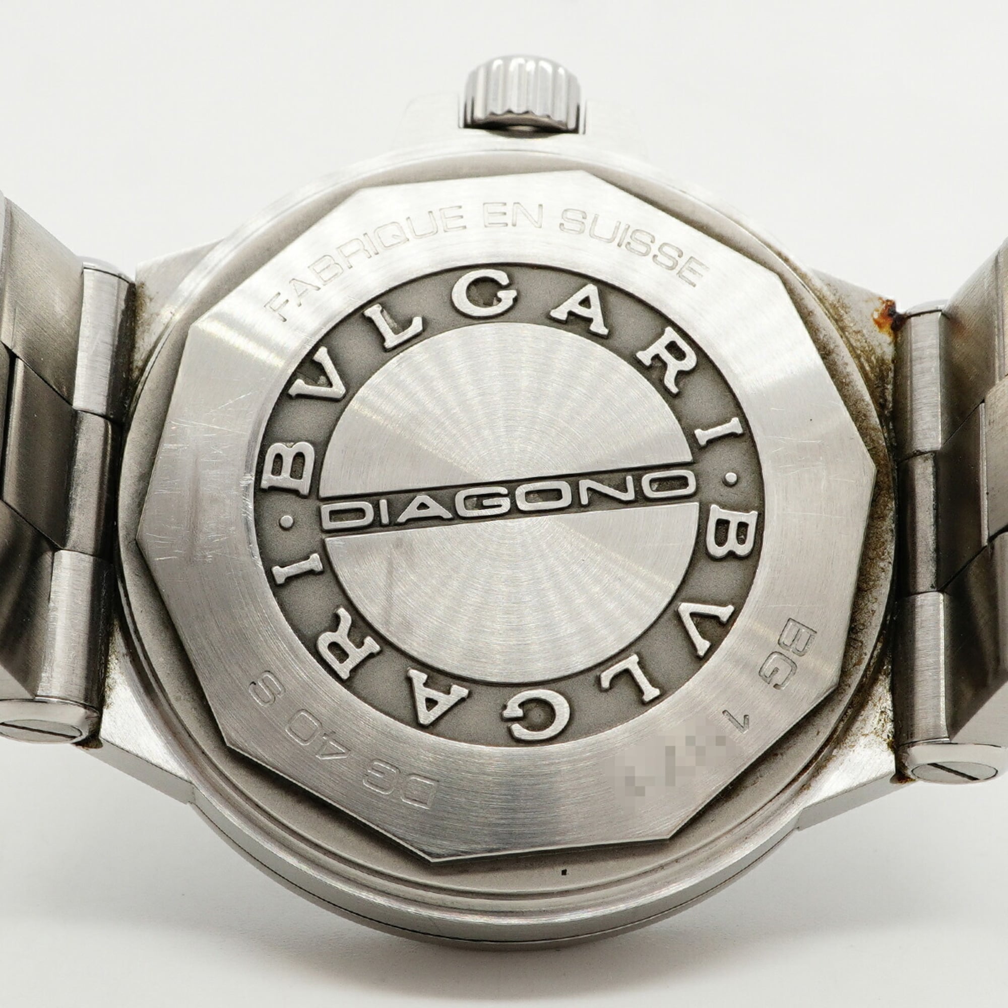 Bvlgari Diagono DG40S Silver Dial Stainless steel 40mm Watch