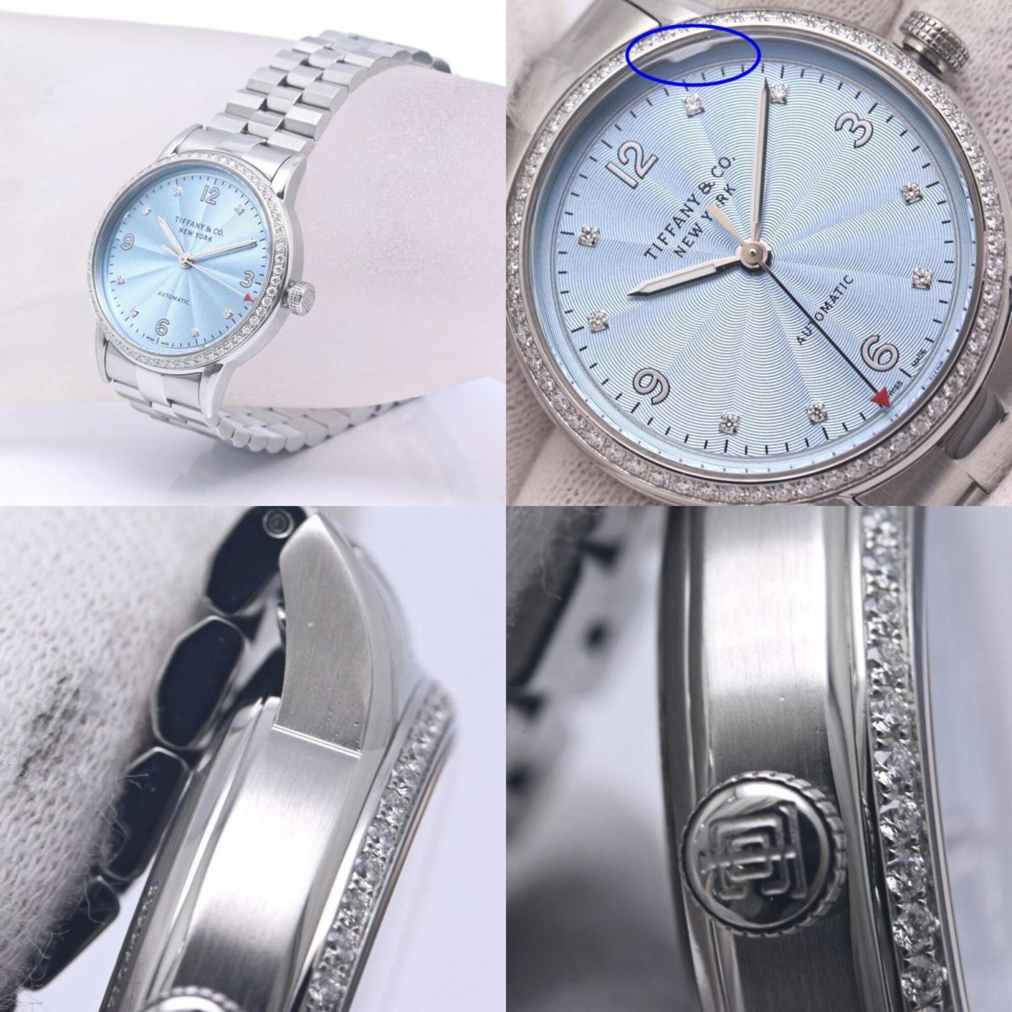 Tiffany&Co. ; Montre pour femme Tiffany CT60 Bezel Diamond 8P 37725978, en acier inoxydable 40306
