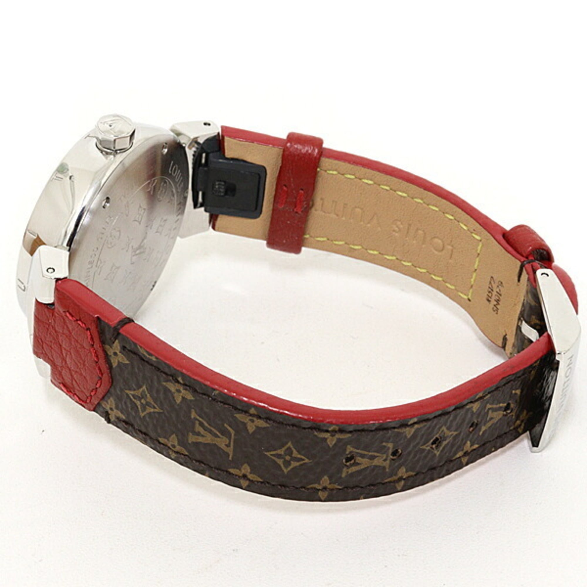 Louis Vuitton Tambour QA071 Brown Dial 34mm Watch