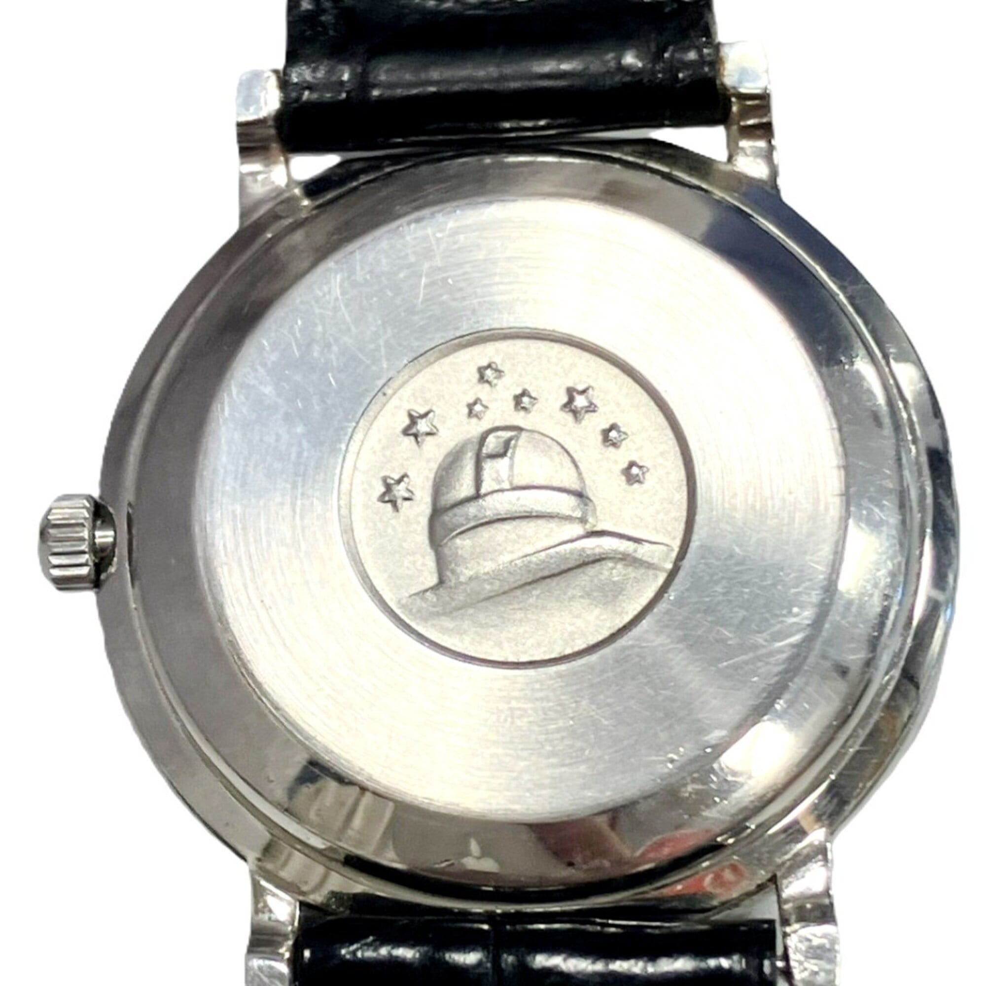 Omega Constellation wristwatch, total weight 36.8g, stainless steel, genuine leather strap, automatic movement, silver dial, 157.0001
