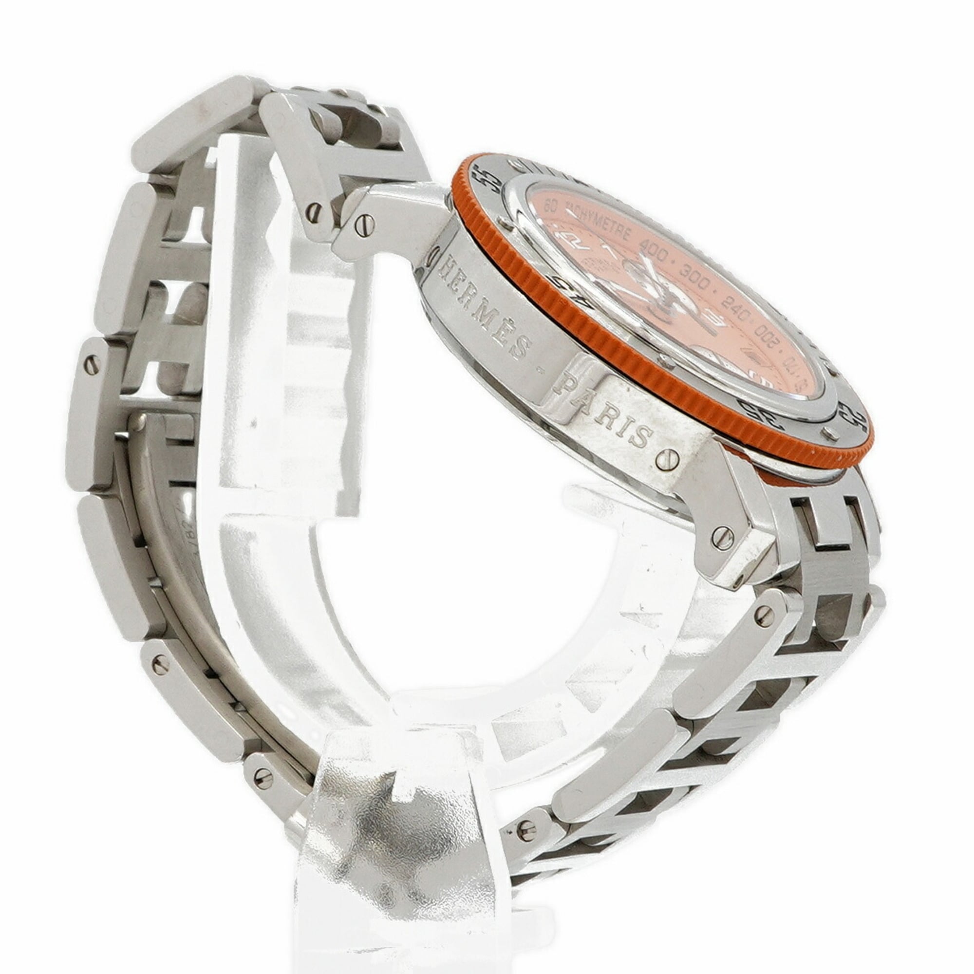 Hermes Clipper Diver CL2.316 Orange Dial Women's Watch