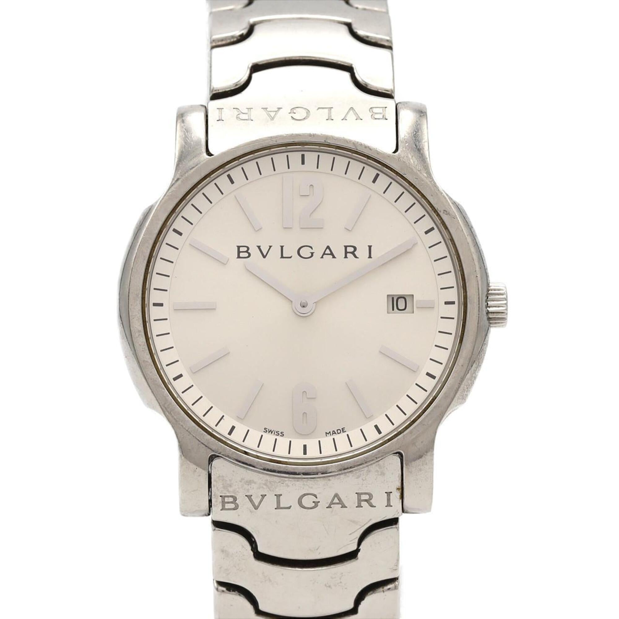 Bulgari Solotempo ST35S ST35C6SSD Stainless Steel Quartz Watch