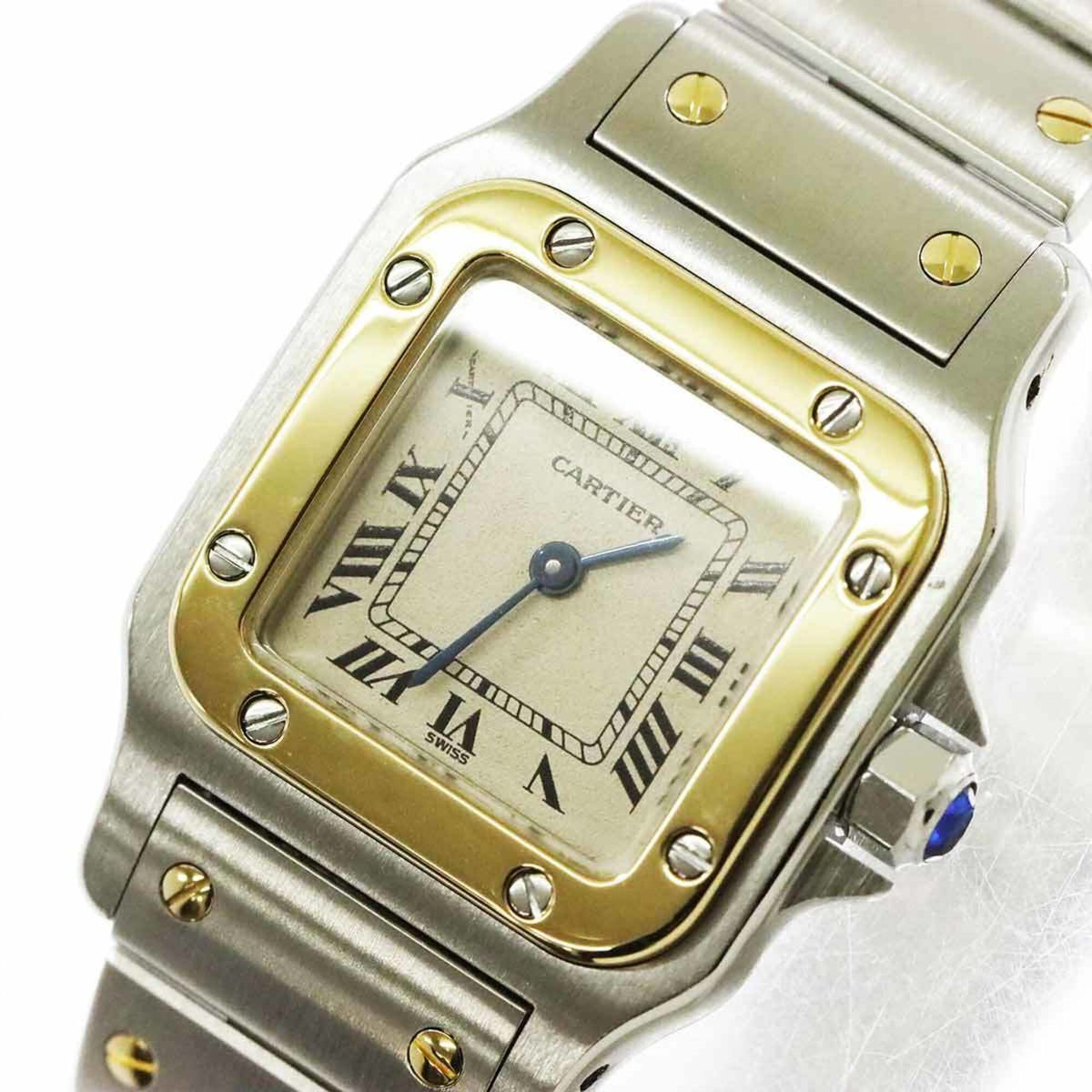 Cartier Santos Galbee SM W20012C4 Ivory Dial 23mm Watch