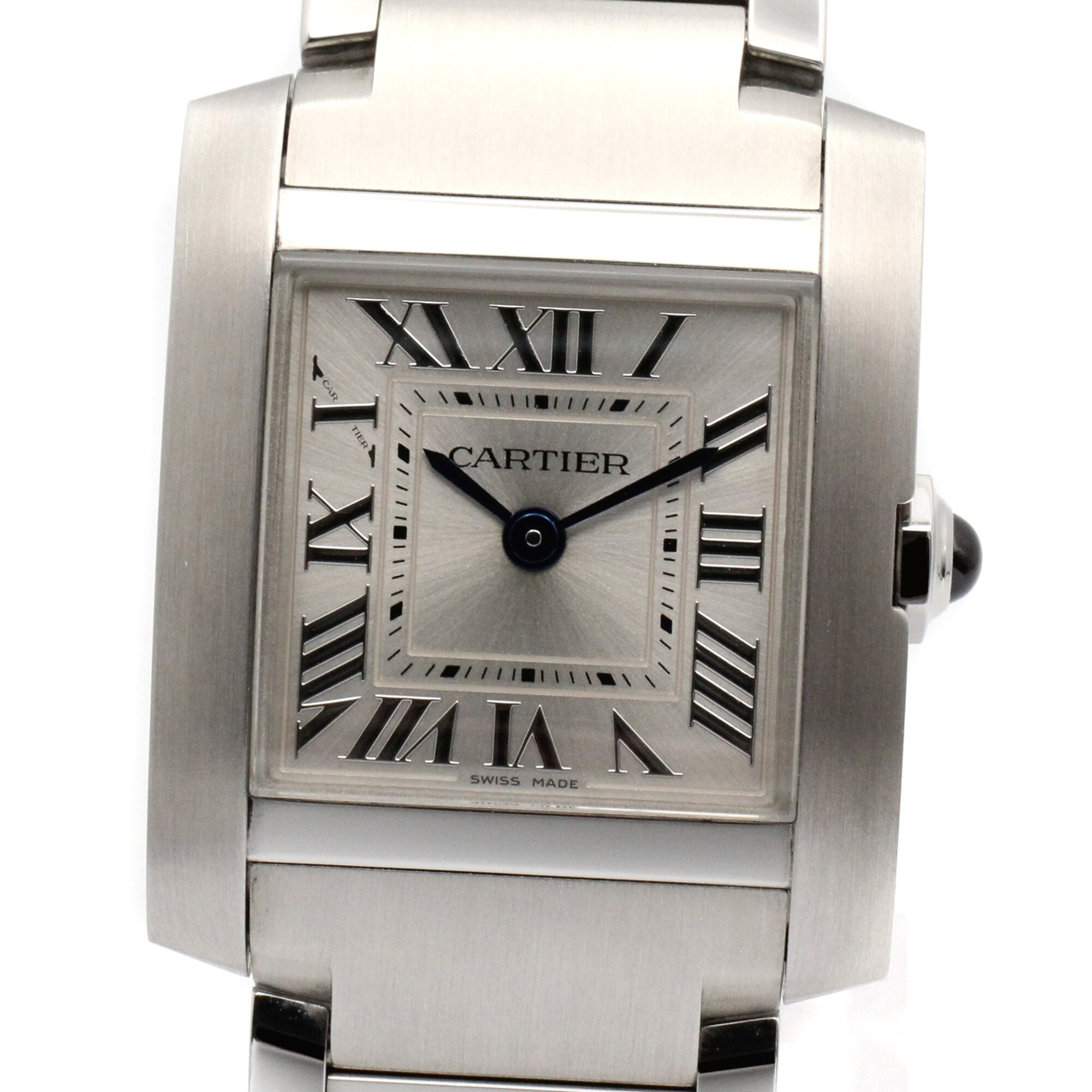 Cartier Tank Francaise WST0065 Silver Dial 21mm Watch