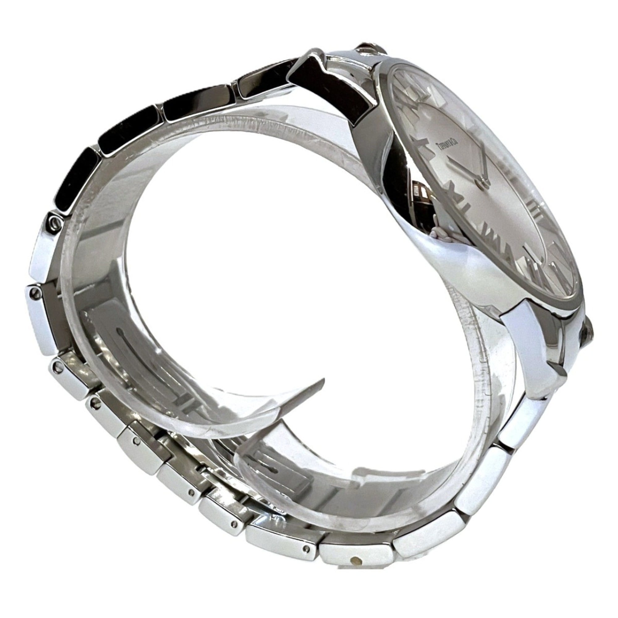 Tiffany & Co. Atlas Dome Z1800.11.10A21A00A horloge met witte wijzerplaat, 37 mm