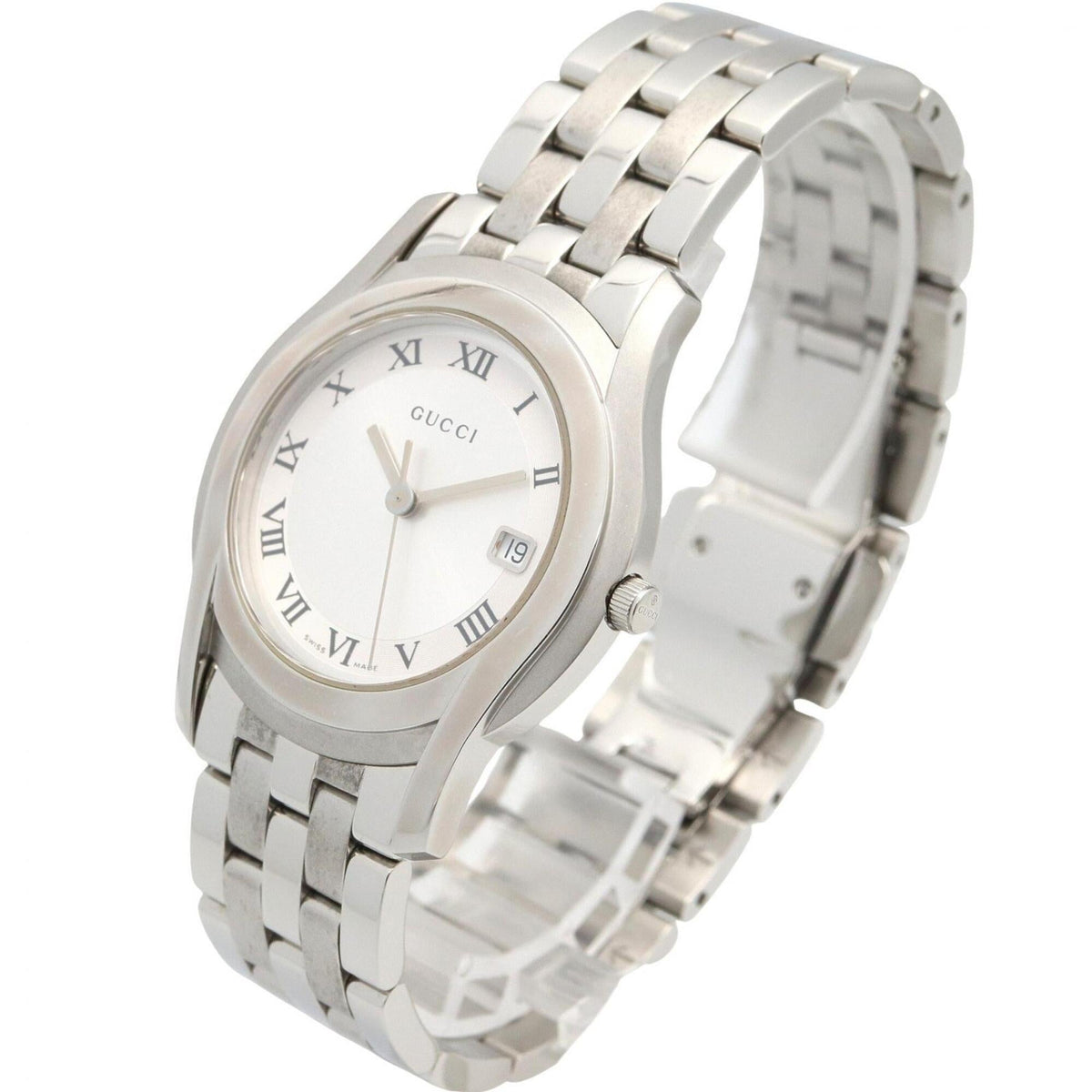Gucci G-Class 5500M Silver Dial 35mm Watch