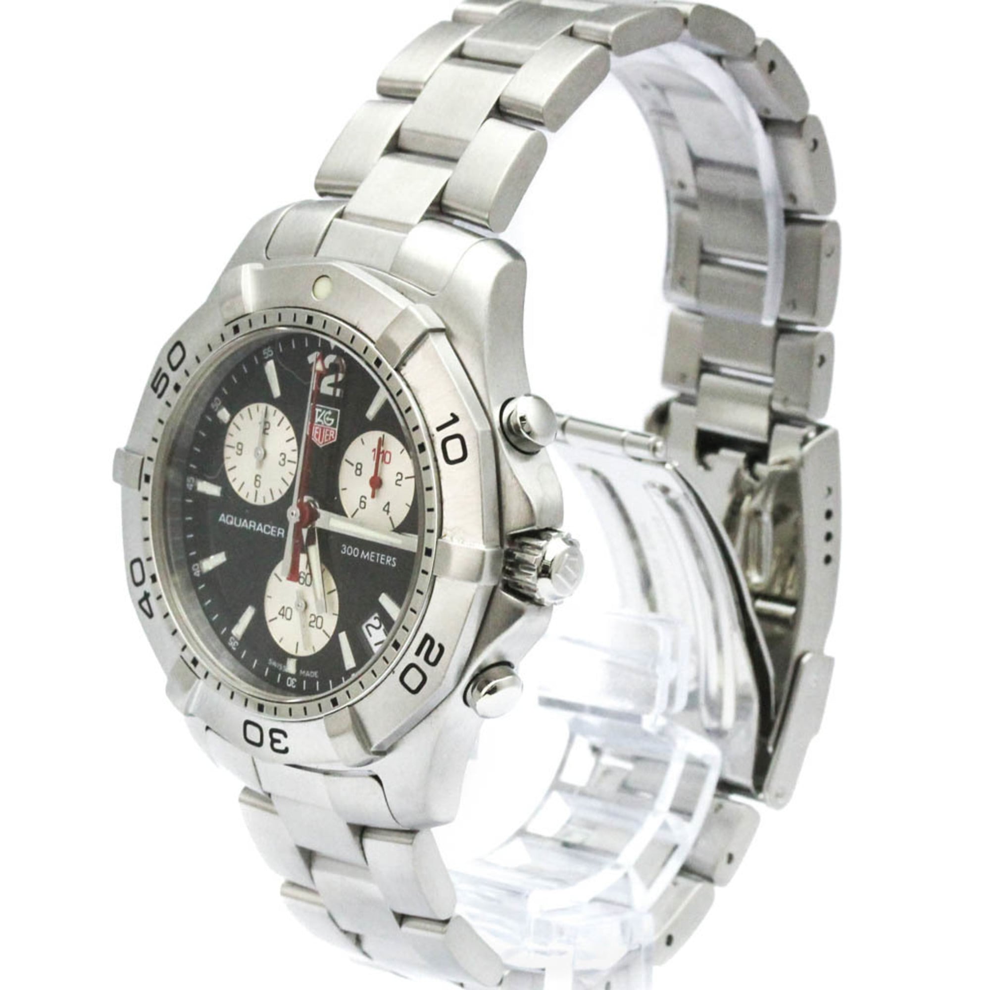 TAG HEUER Aquaracer Chronograph Quartz Mens Watch CAF1110 Polished