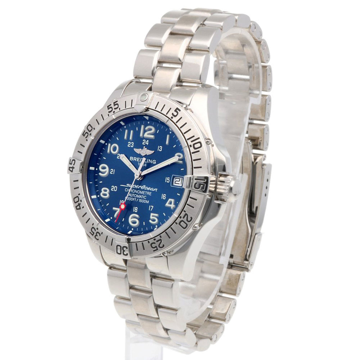 Breitling Superocean A183C89PFA mit blauem Zifferblatt, 42 mm Uhr