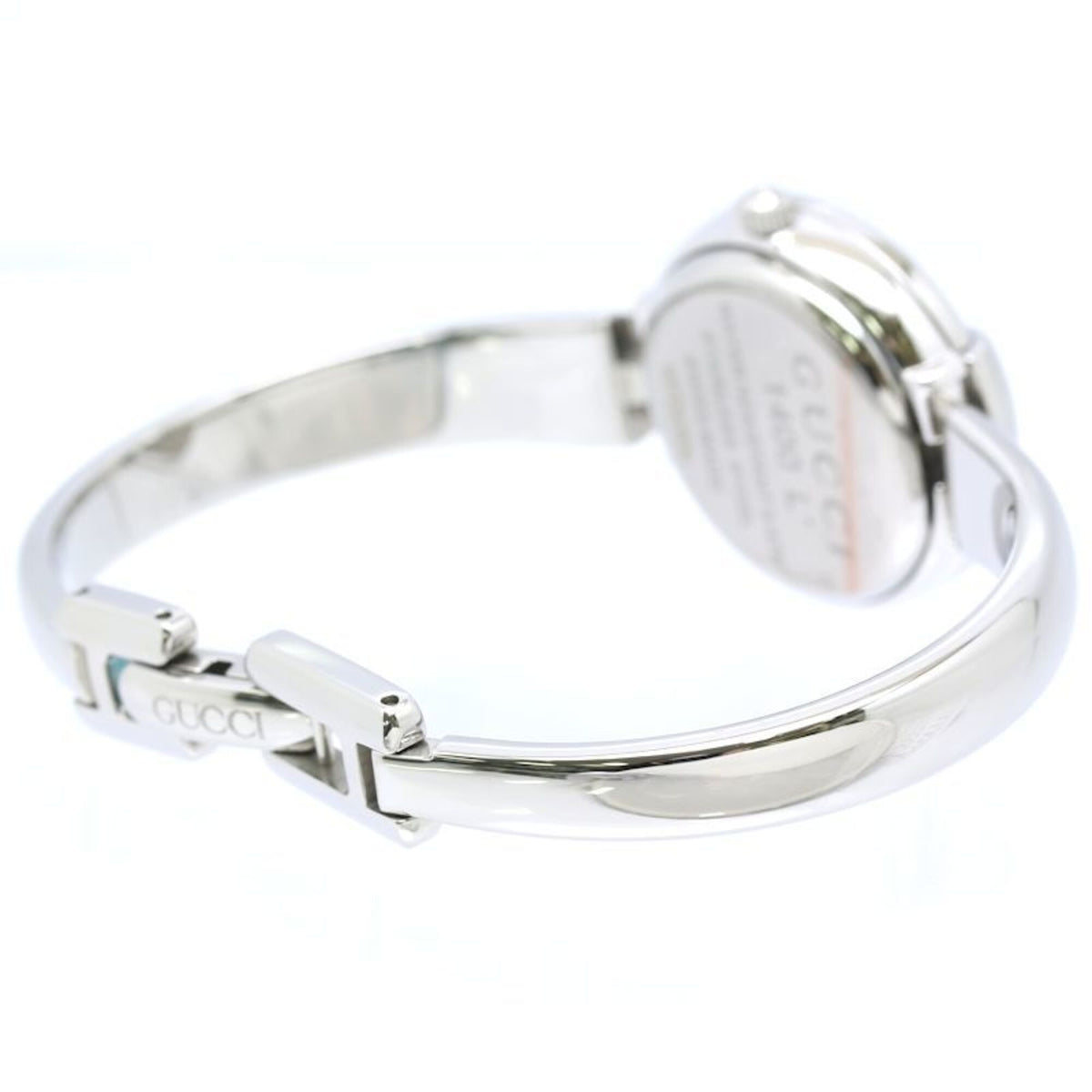 Gucci Armreif YA014510 1400L Weiß Zifferblatt aus Muschel 27 mm Uhr